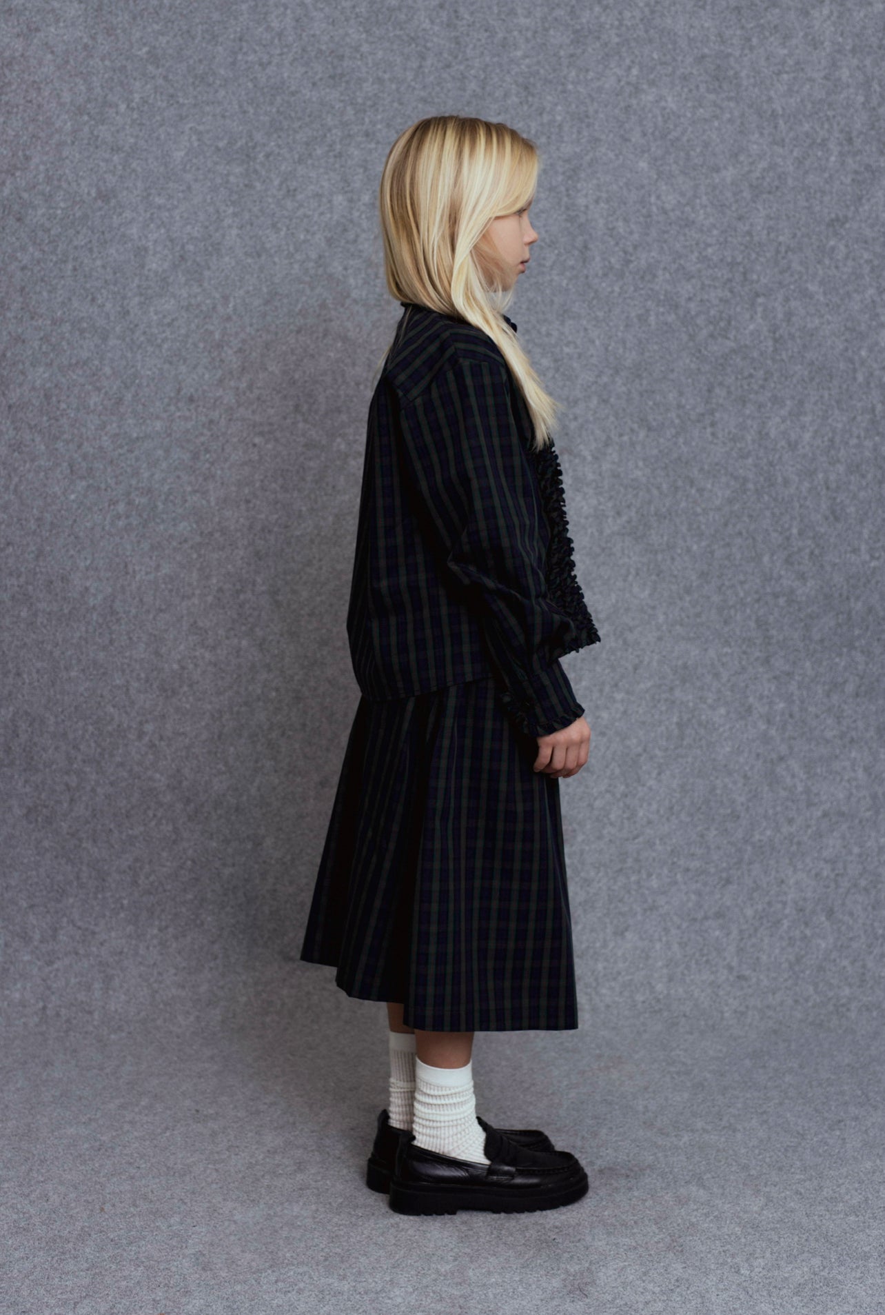 Ravi Skirt | Green Checks