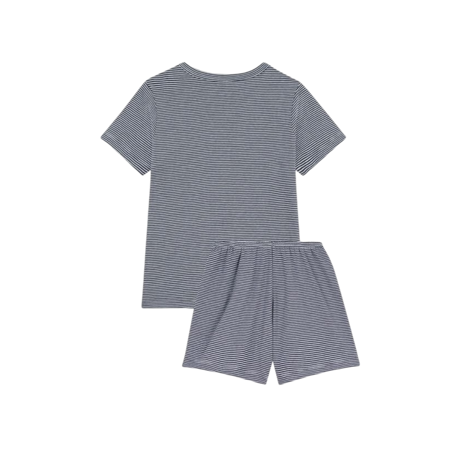 Children’s Short Pyjamas | Smoking Blue / Marshmallow White