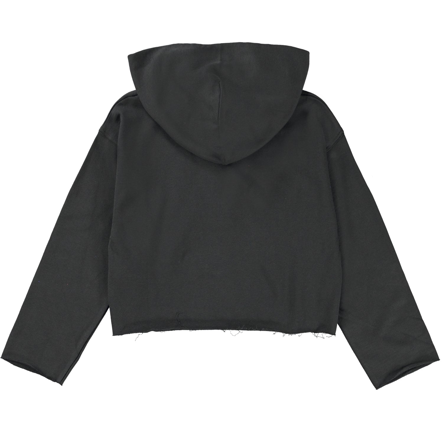 Maddy Cropped Soft Hoodie | Pirate Black