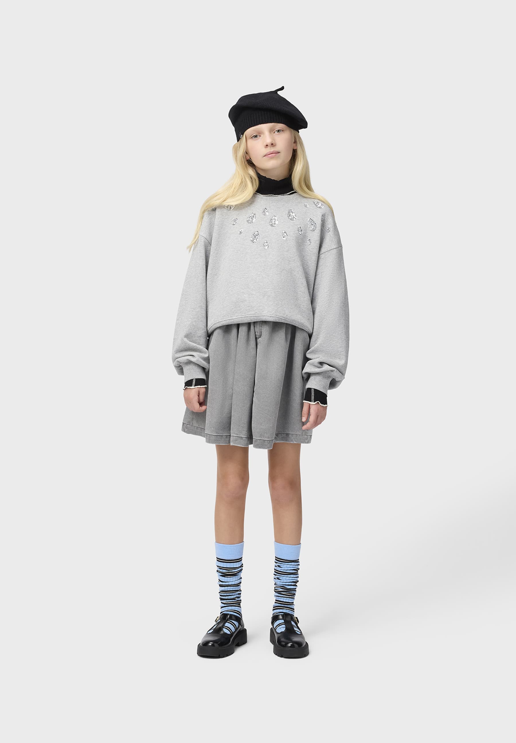 Beatrix Skirt | Dappled Grey