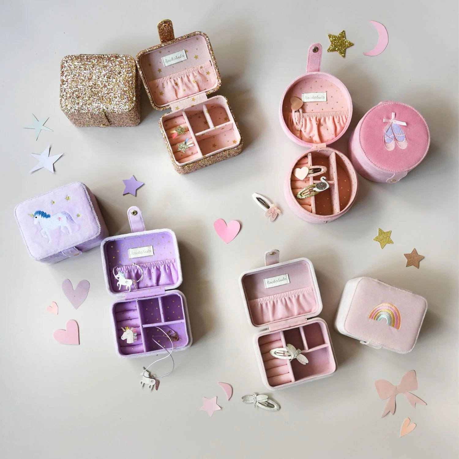 Shimmer Star Square Jewellery Box