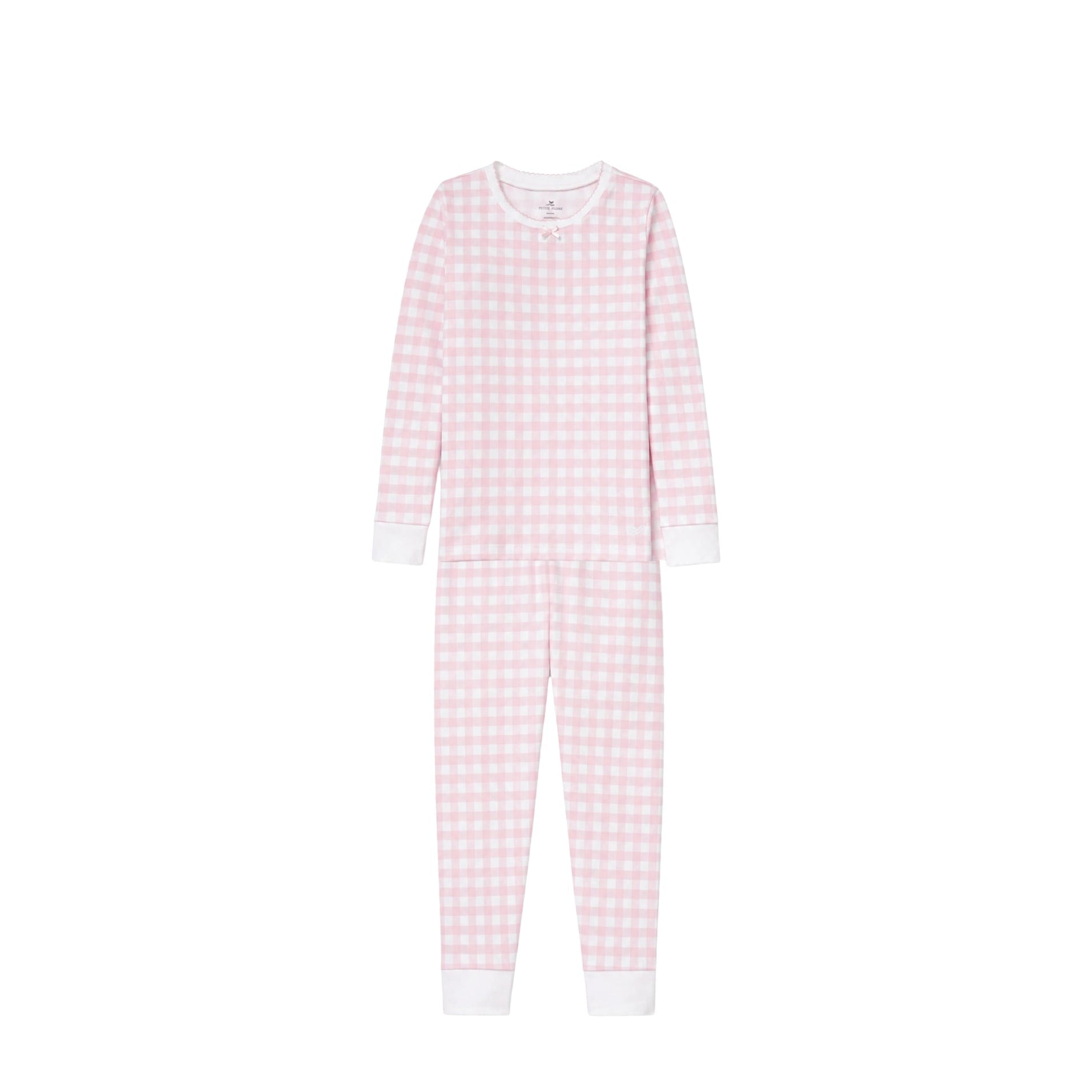 Pima Snug Fit Pajama Set | Pink Gingham