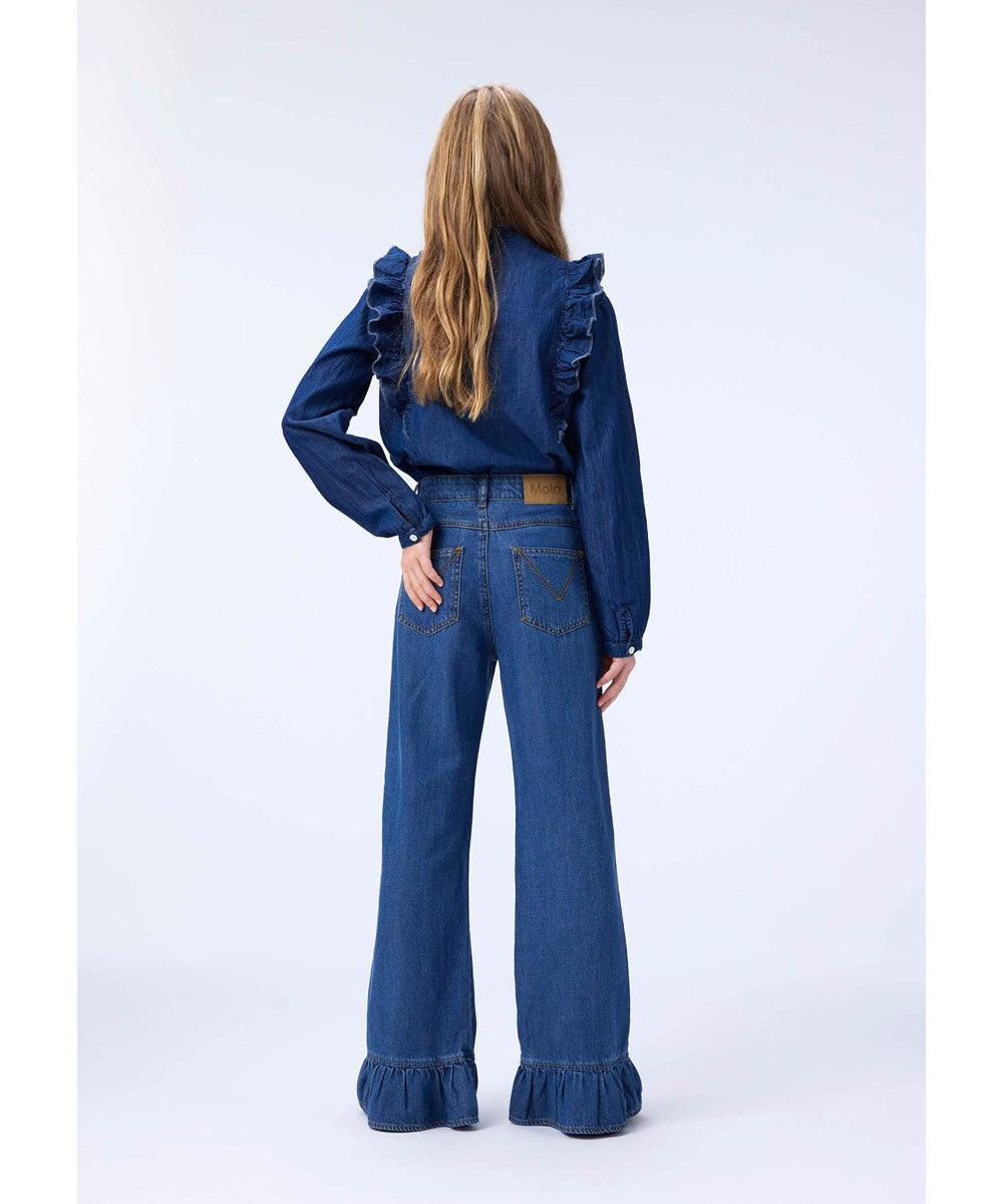 Raphaella Long Sleeve Shirt | Washed Blue