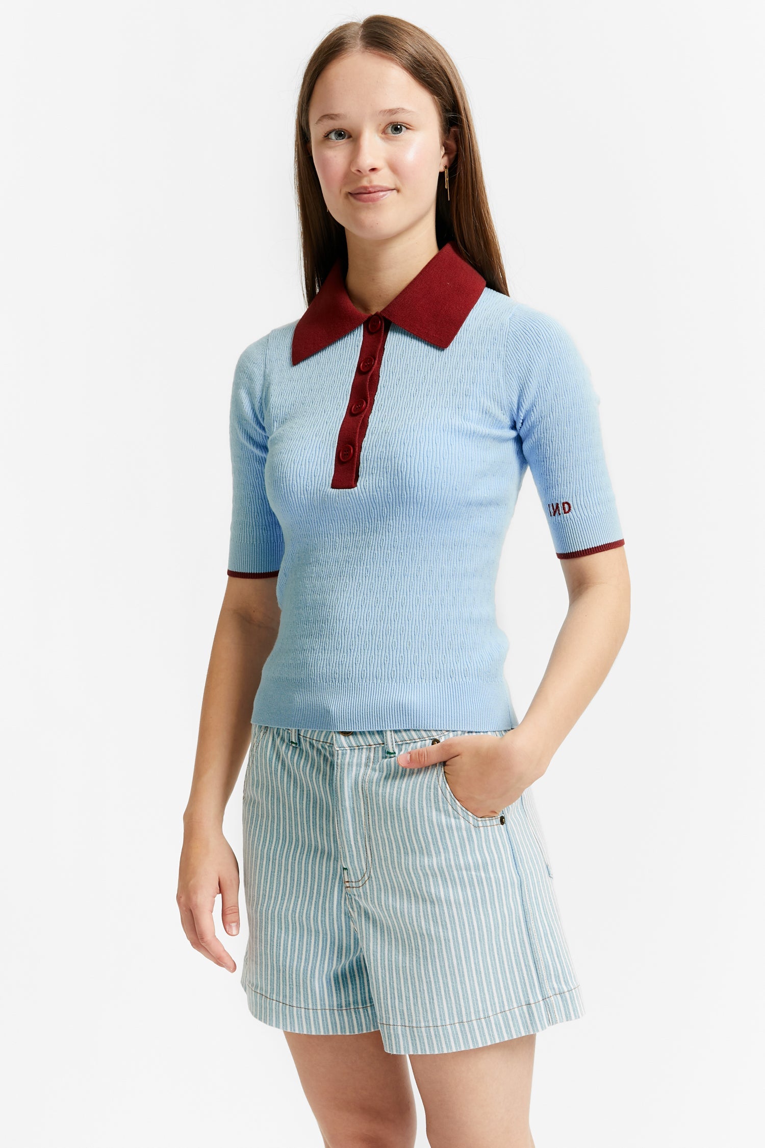 Knitted  Polo Shirt Vietnam | Blue