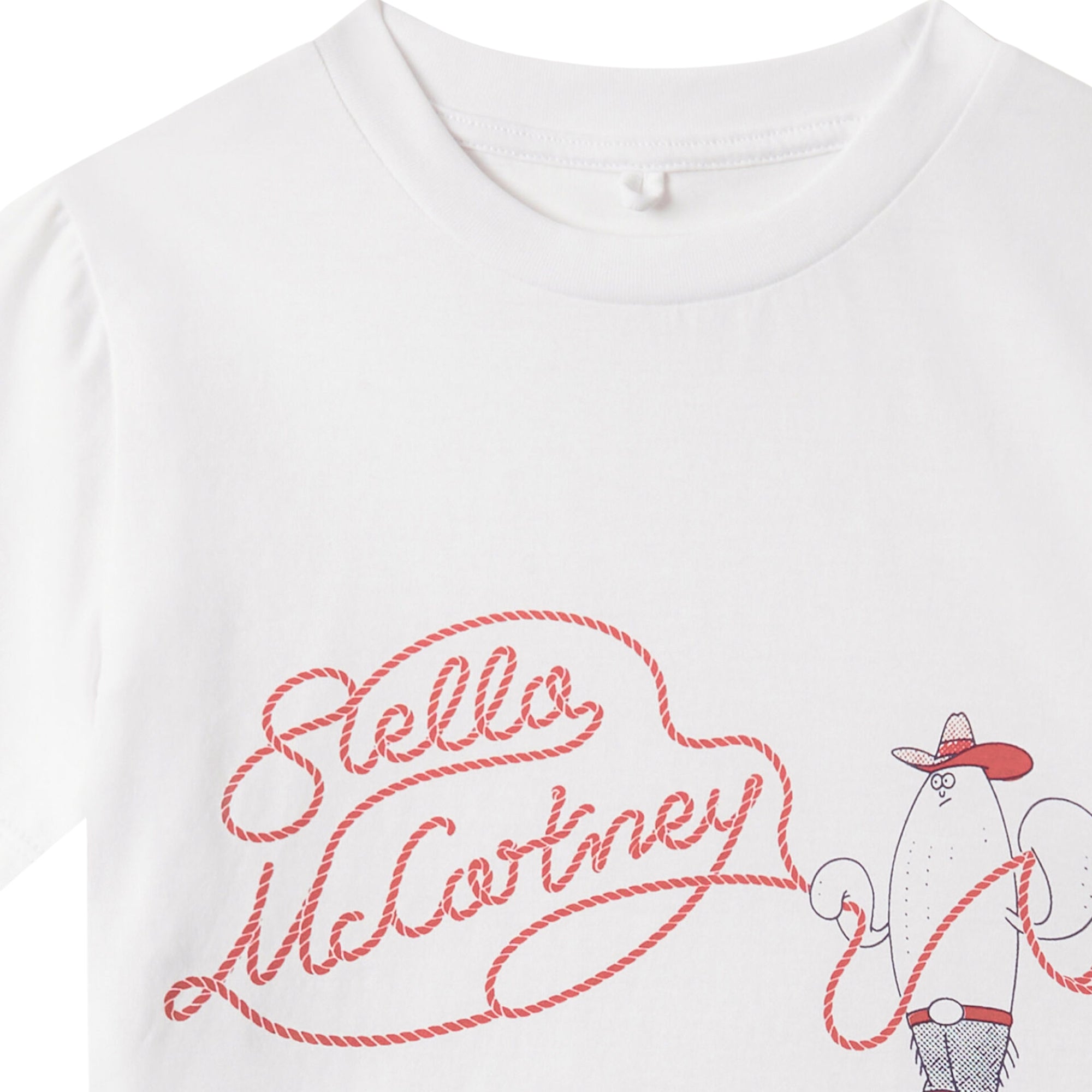 Printed Cotton Jersey T-shirt | White