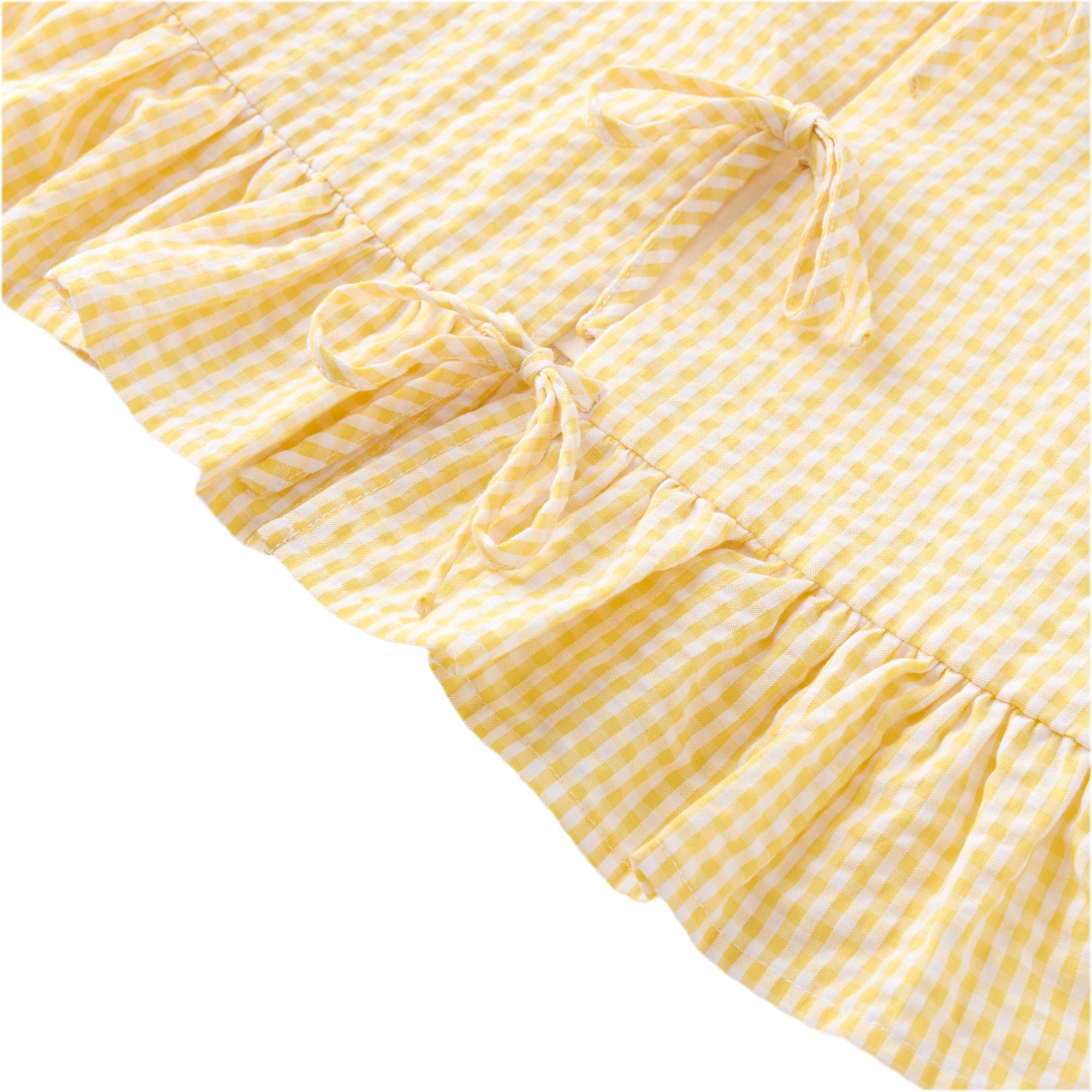 Elara Top | Yellow Gingham