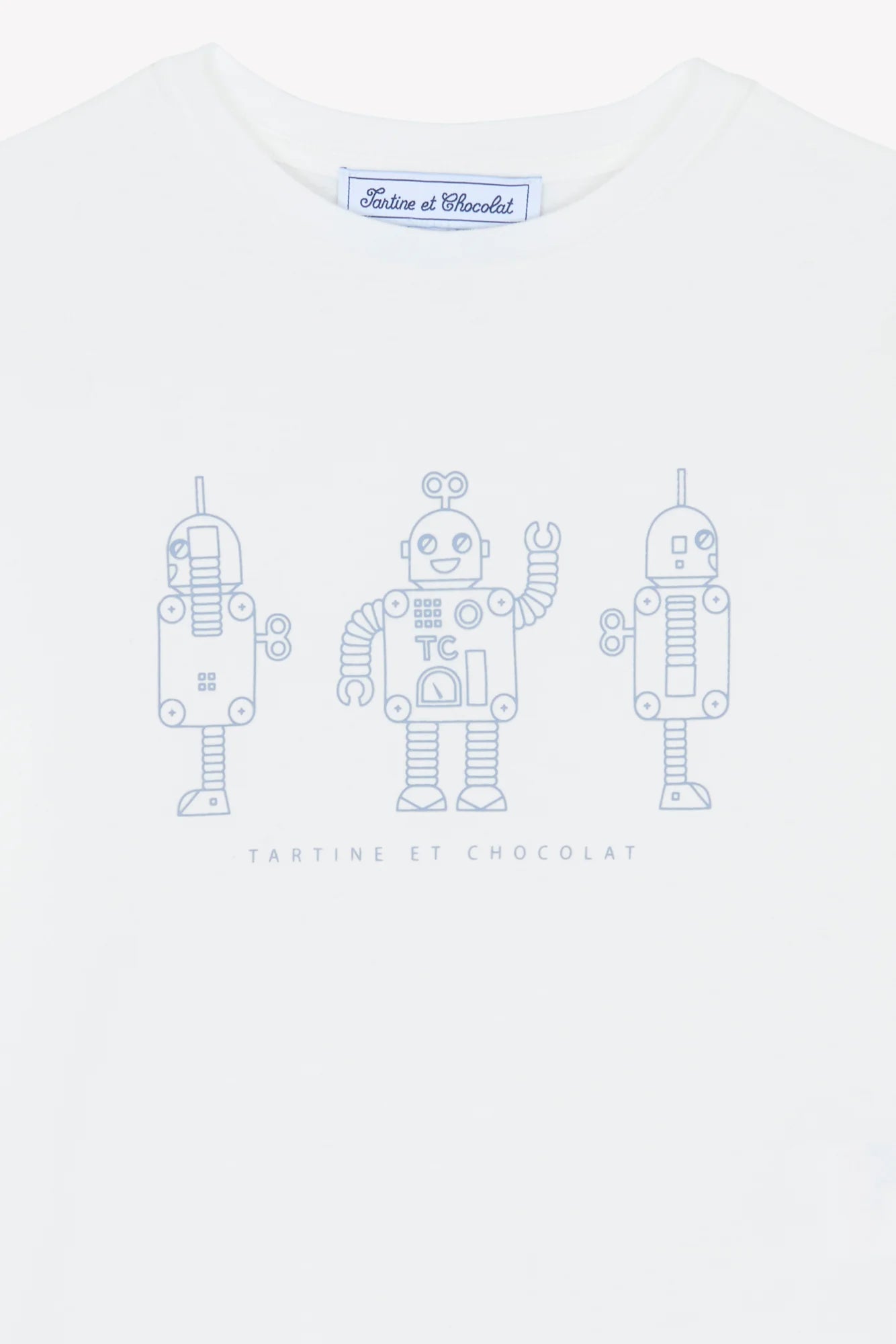 Robot Printed T-Shirt | Ecru