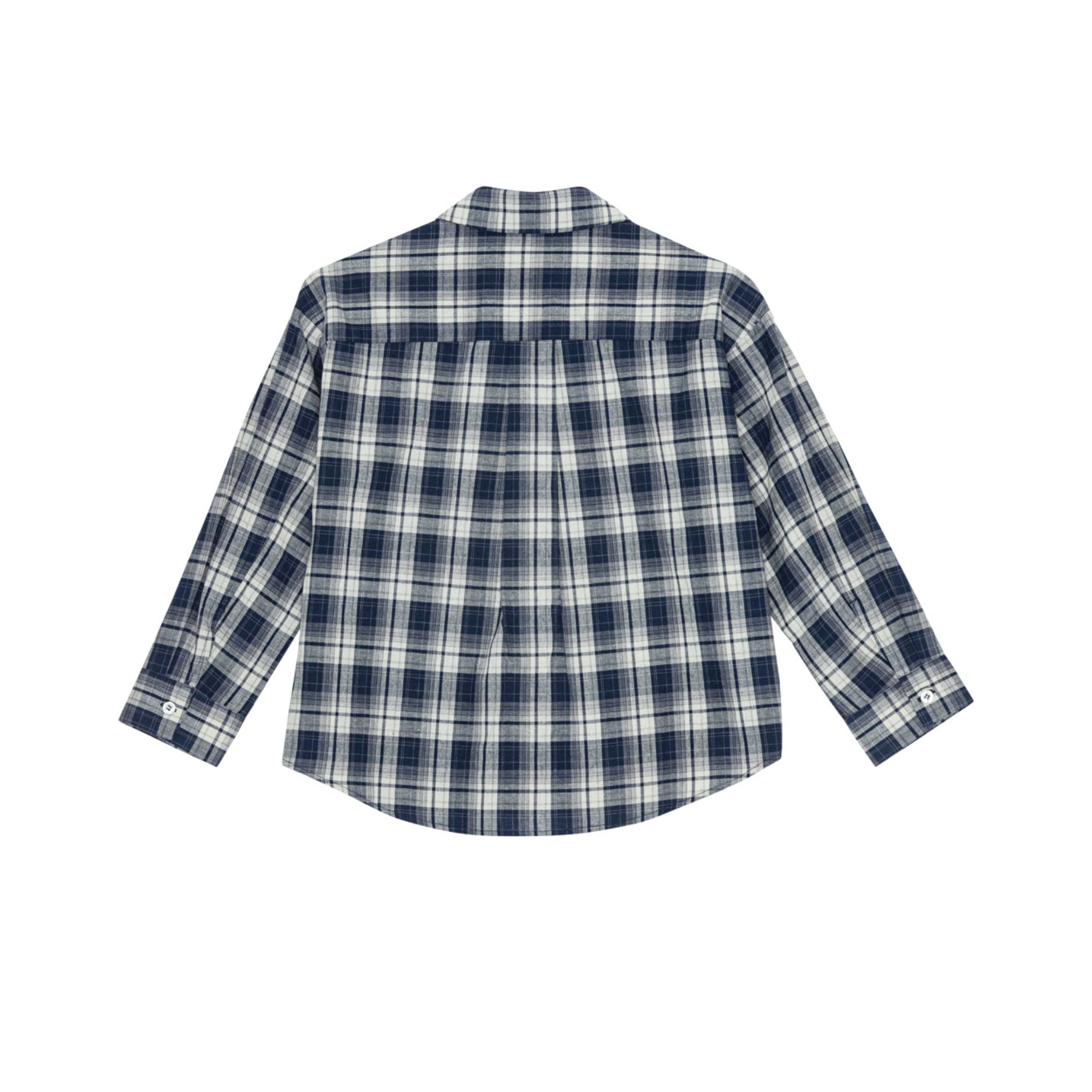 Virgil Navy Check Shirt | Mood Indigo
