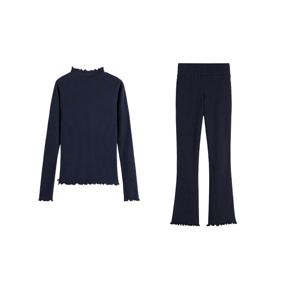 Core Ribbed T-Shirt Set | Sky Captain