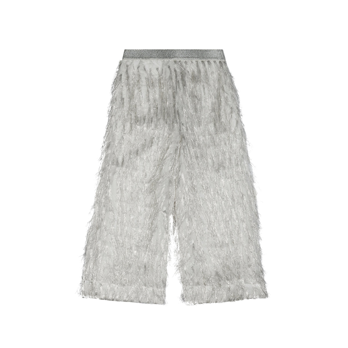 Tinsel Fringe Pants | Silver