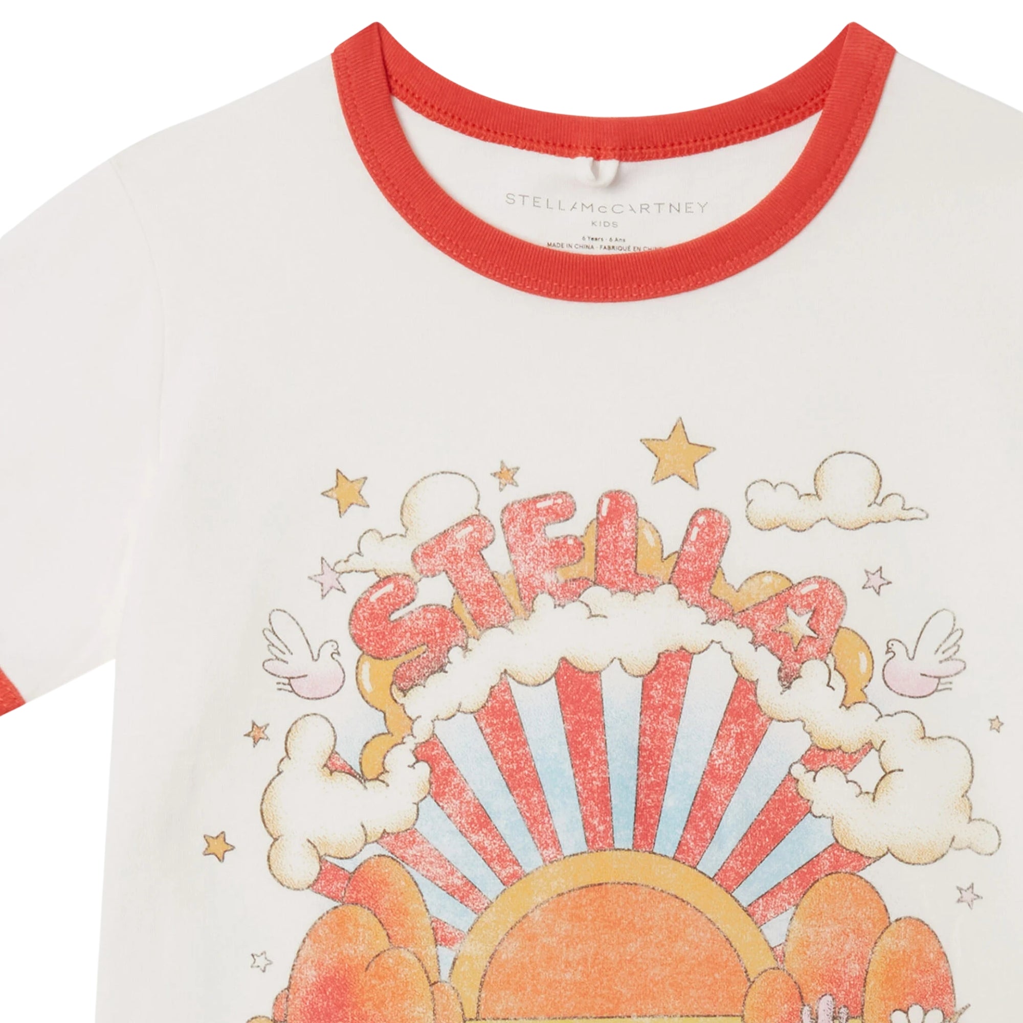 Clouds Organic Cotton T-shirt | Ivory