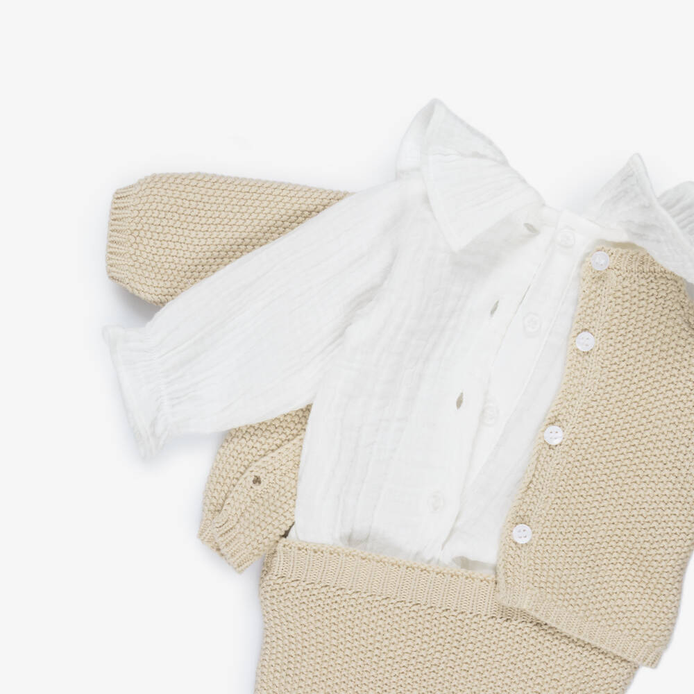 Tricot Newborn Set | Bambula Beige