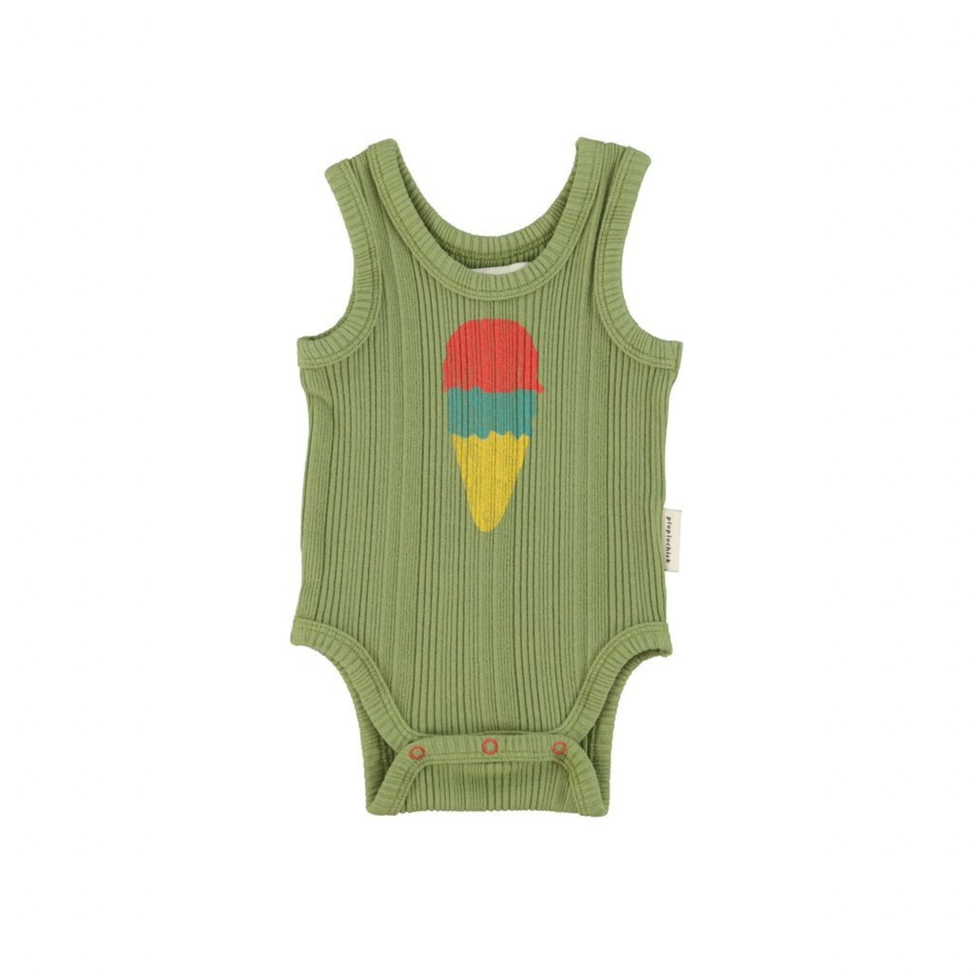 Ice Cream Print Bodysuit | Olive