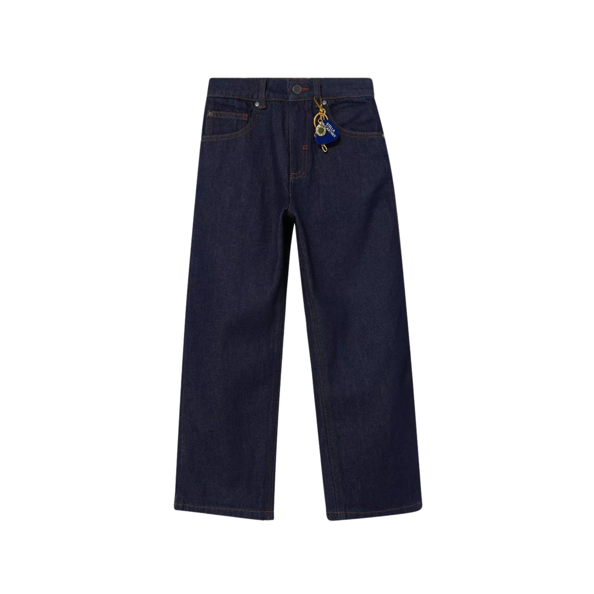 Straight Fit Keychain Jeans | Blue