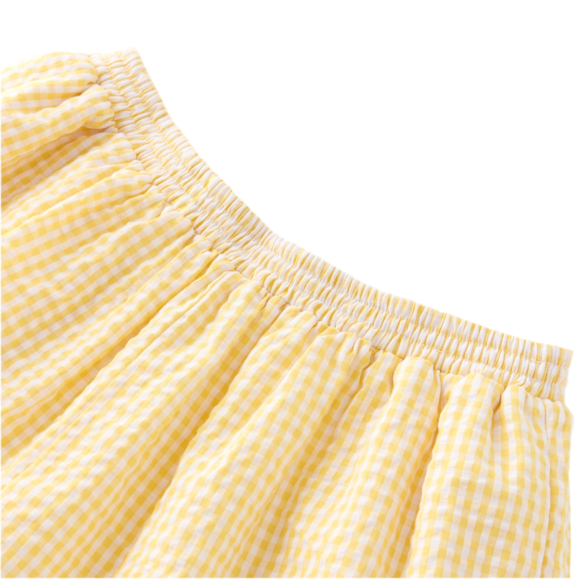 Elara Shorts | Yellow Gingham