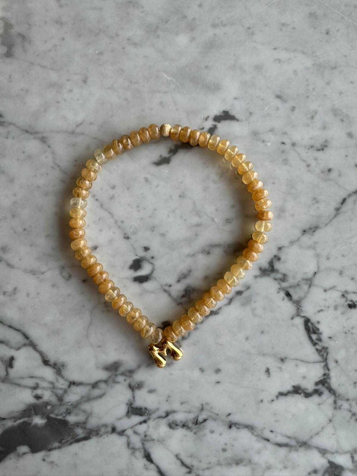 Initial Necklace | Bronze Monochrome