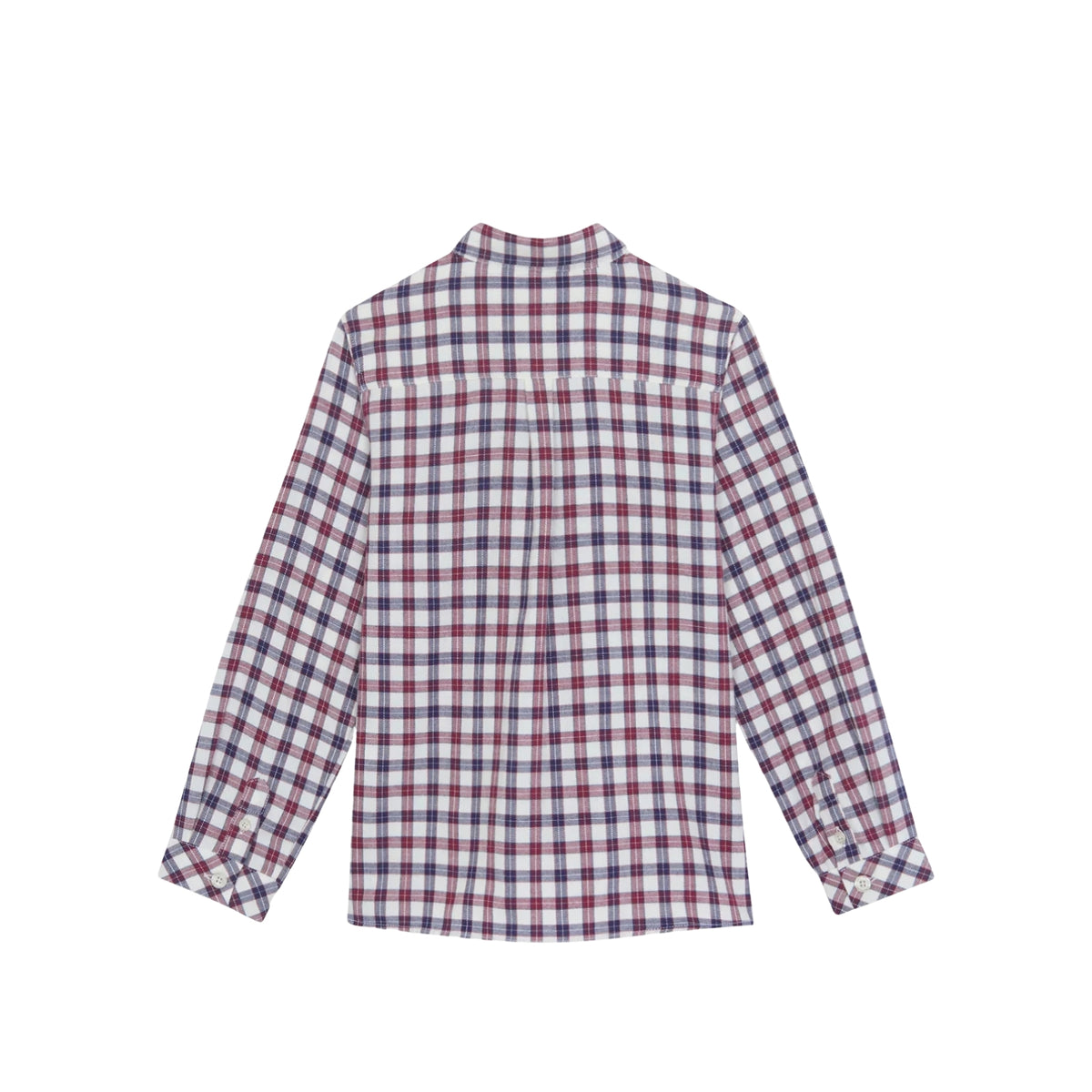Cotton Check Shirt | Ecru
