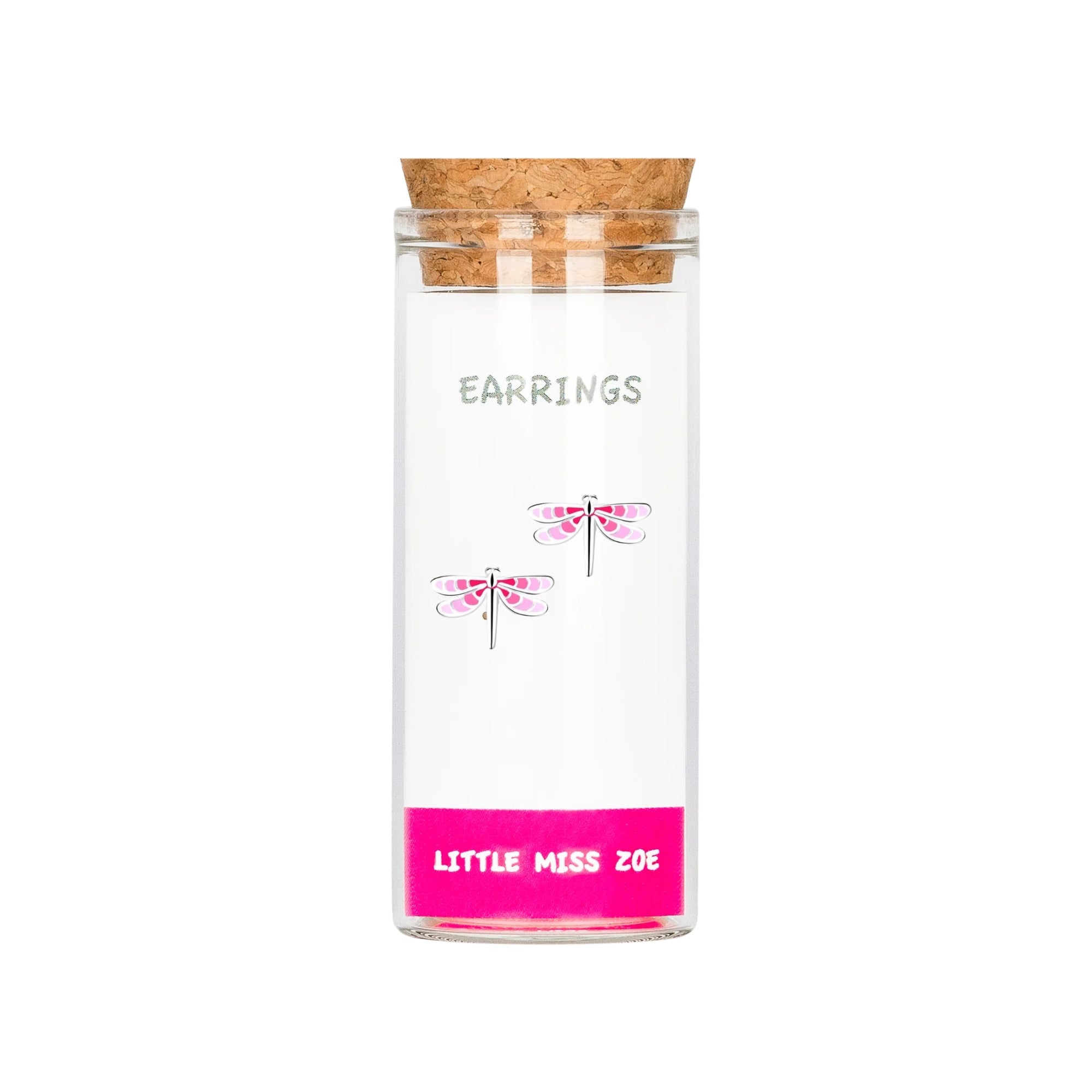 Dragonfly Stud Bottled Earrings
