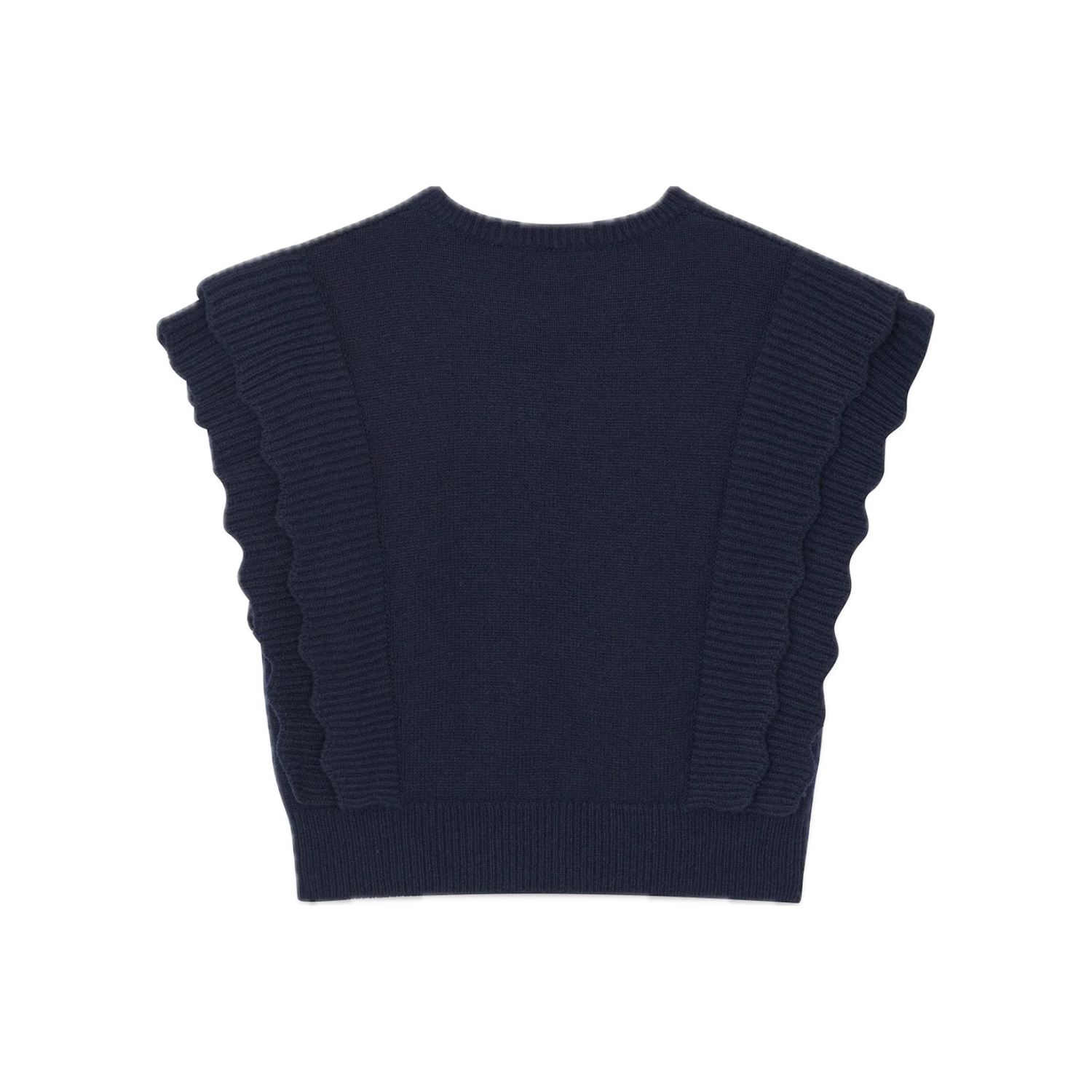 Sleeveless Cardigan | Marine