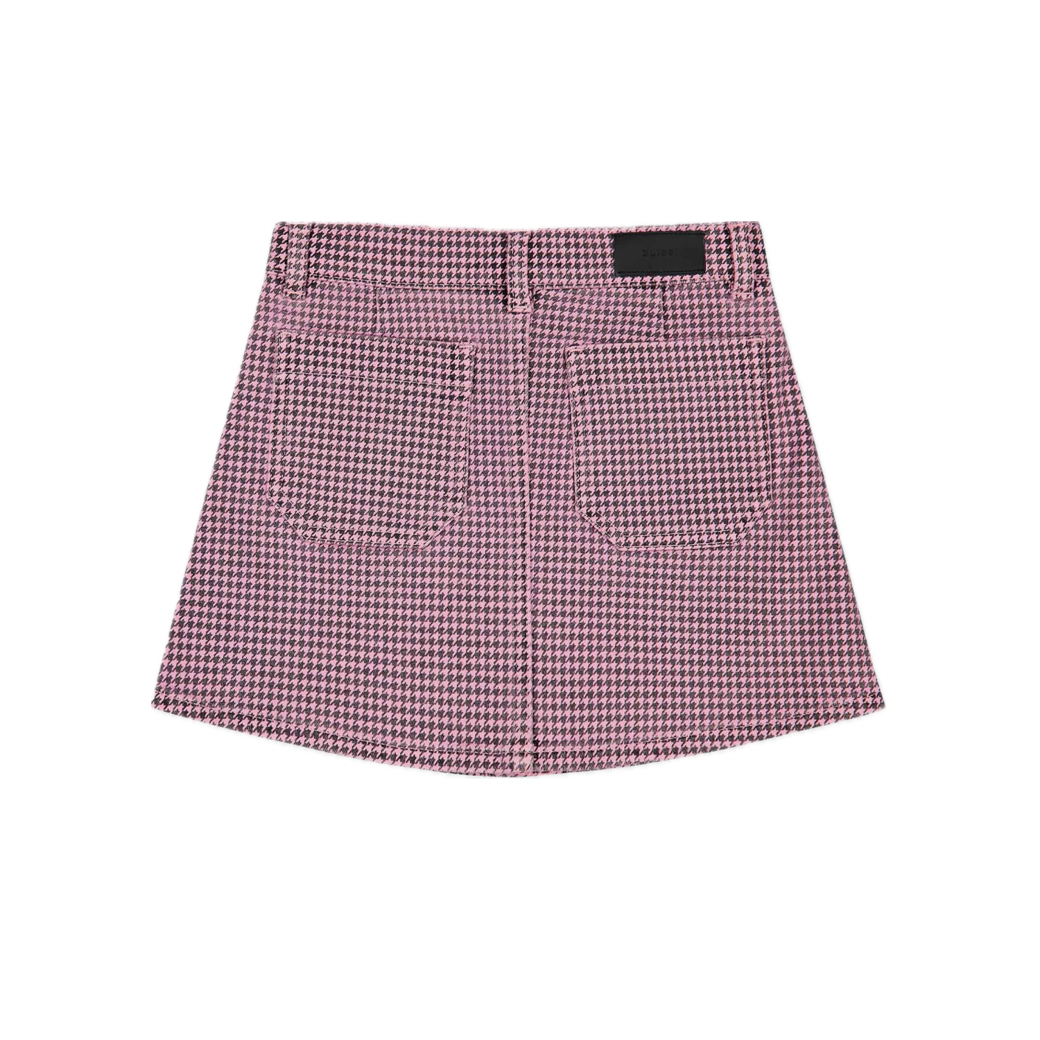 Jenny Mini Skirt | Pink Houndstooth