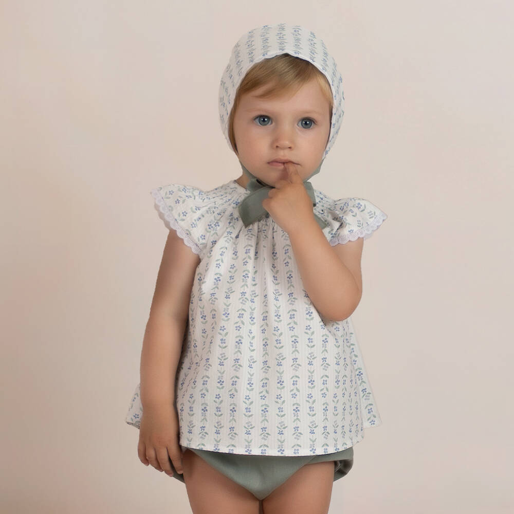 Baby Bonnet | Forest Green