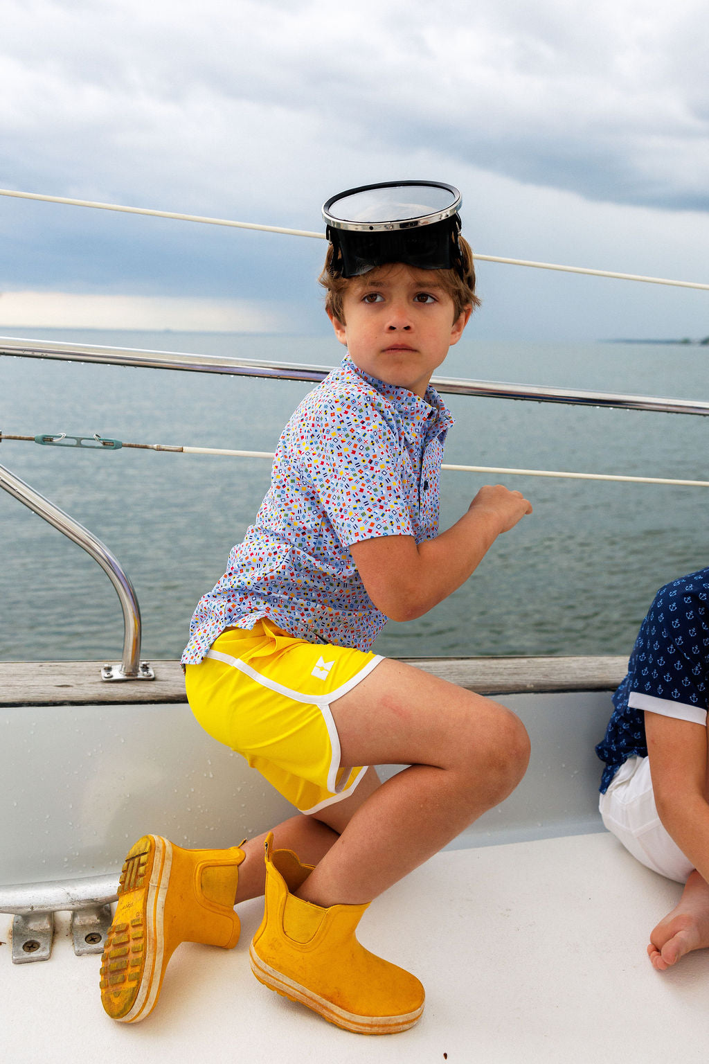 Boys Retro Short | Yellow