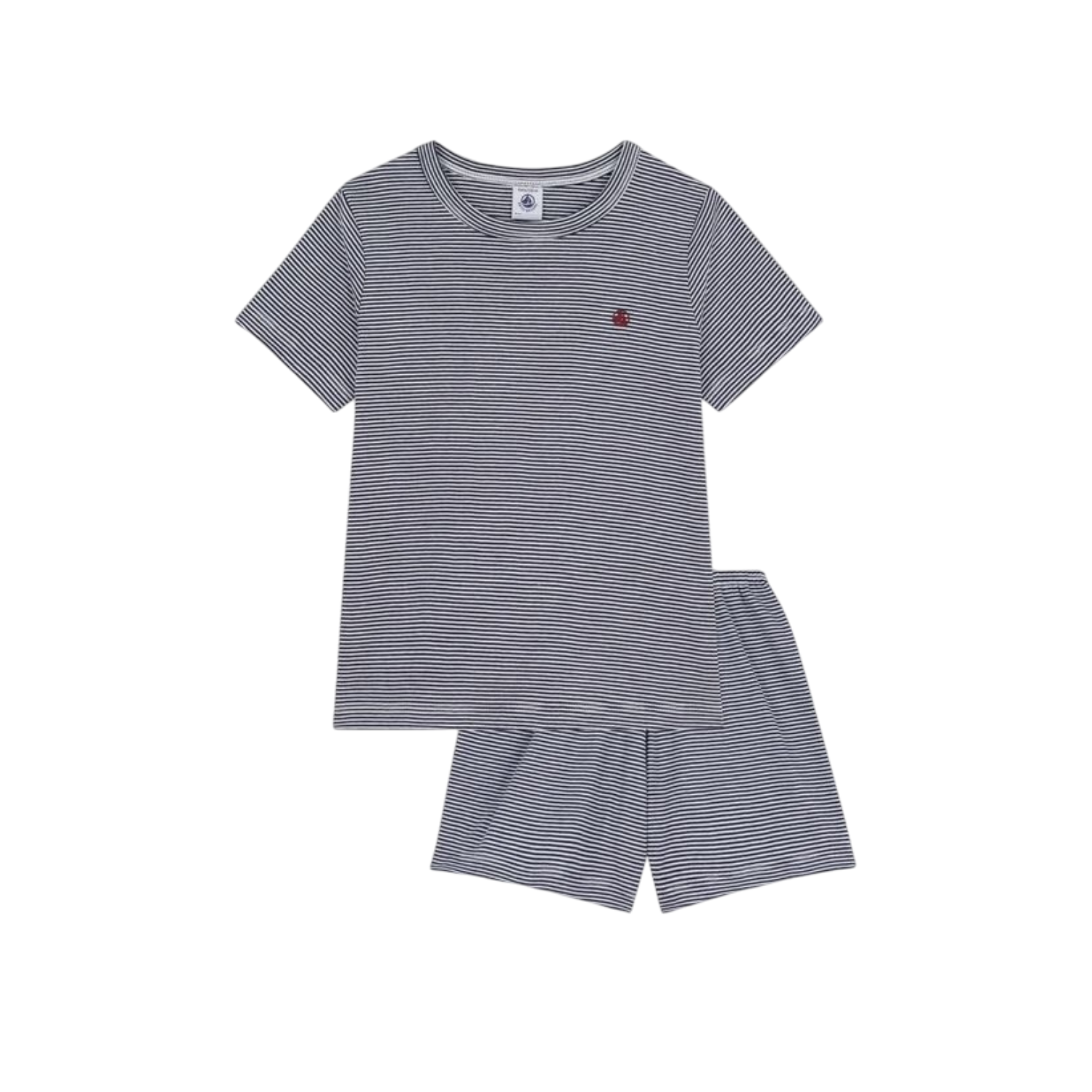 Children’s Short Pyjamas | Smoking Blue / Marshmallow White