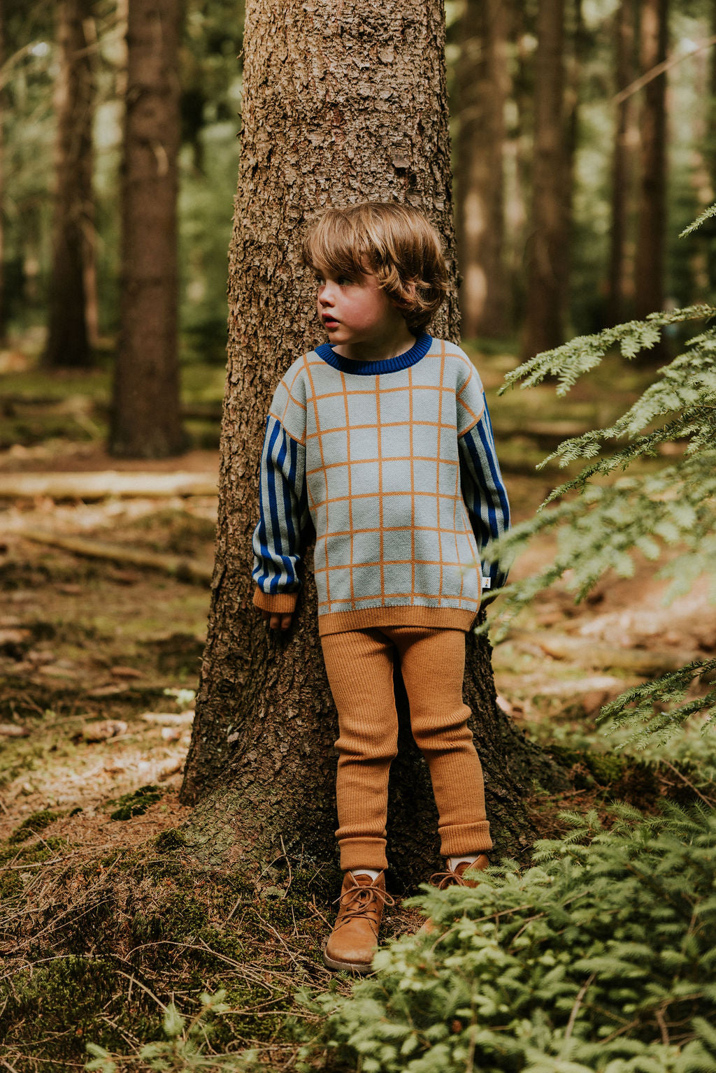Knitted Leggings Fine Rib | Almond