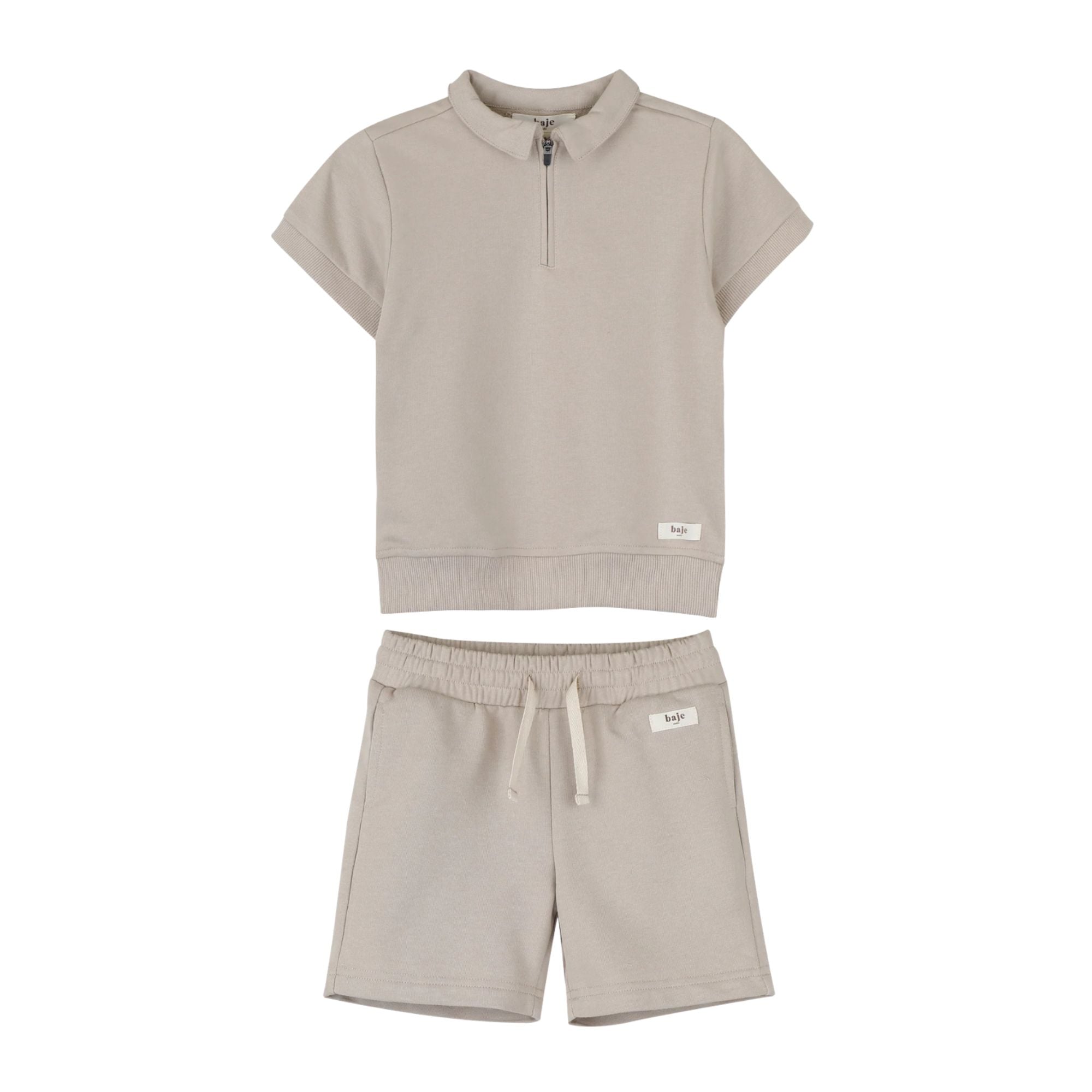 Teba Polo Set | Taupe Cafe
