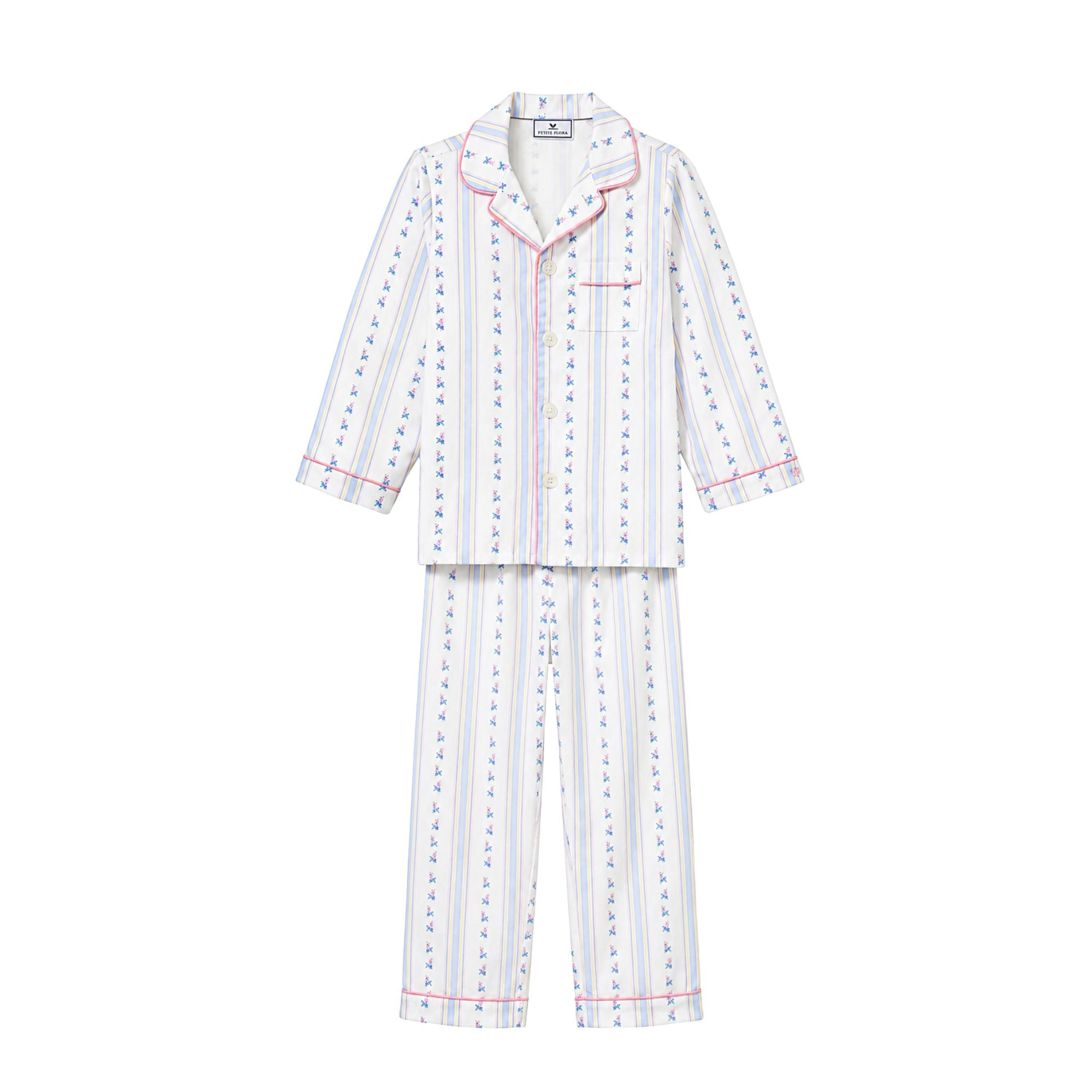 Twill Pajama Set | Cottage Stripe