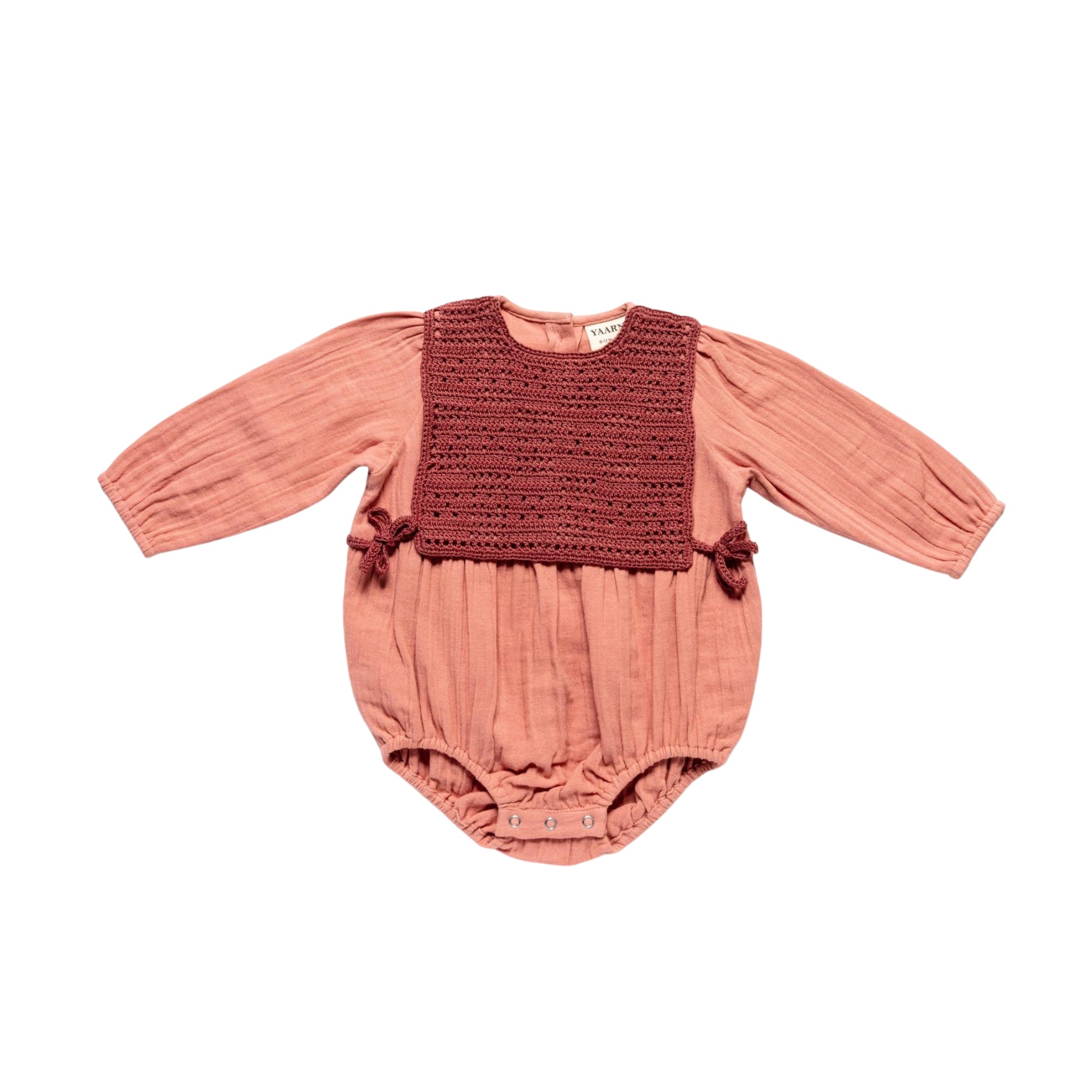 Lulu Panel Romper | Antique Rose