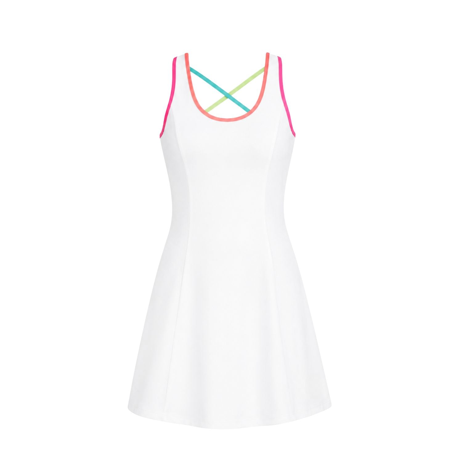 Womens Amaris Hibiscus Cove Dress | White