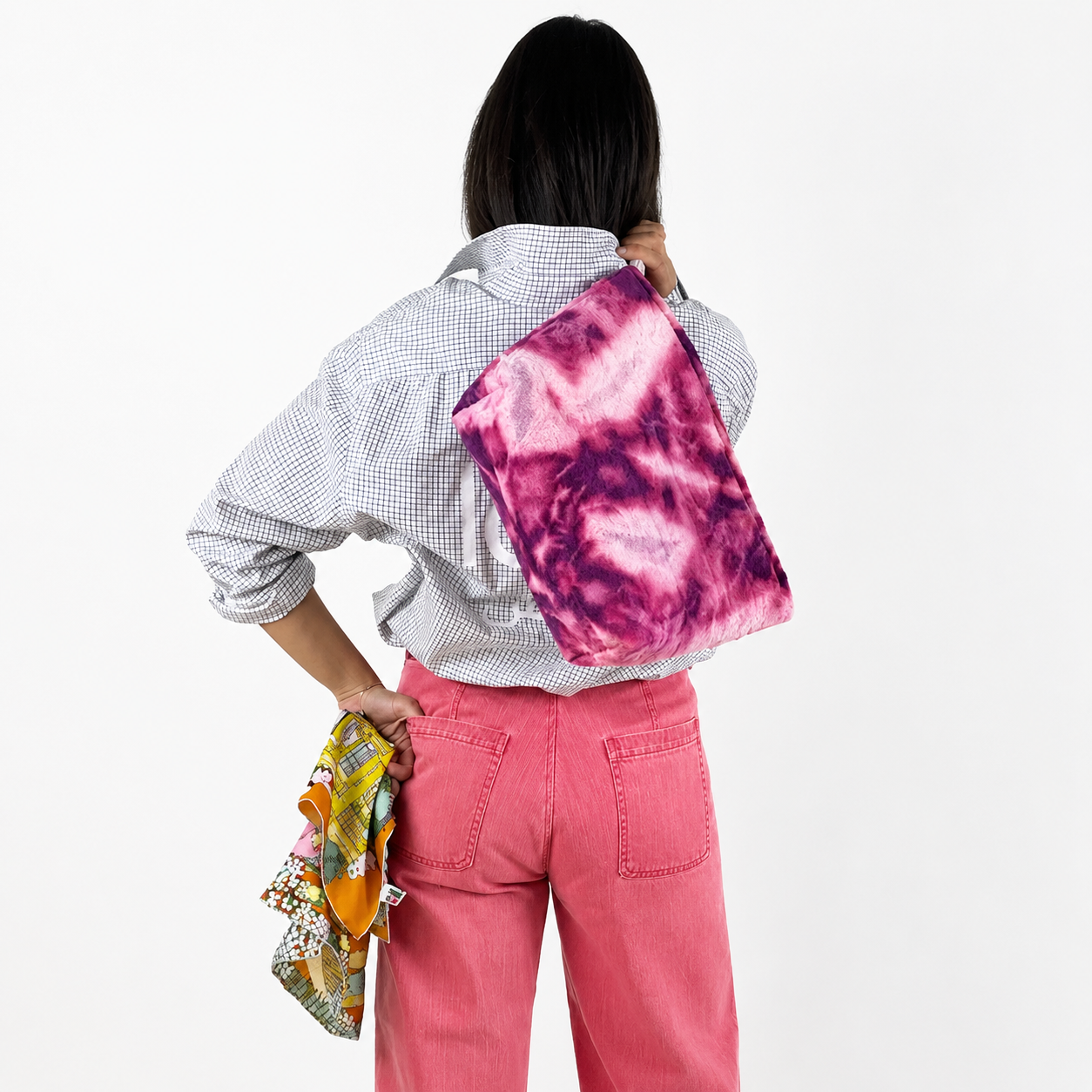 Walakin XL Tie & Dye Clutch | Pink Sunset