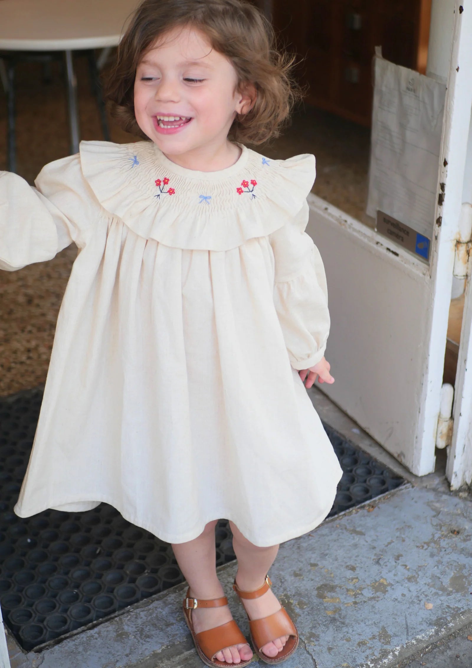 Bianca Linen Dress | Ecru