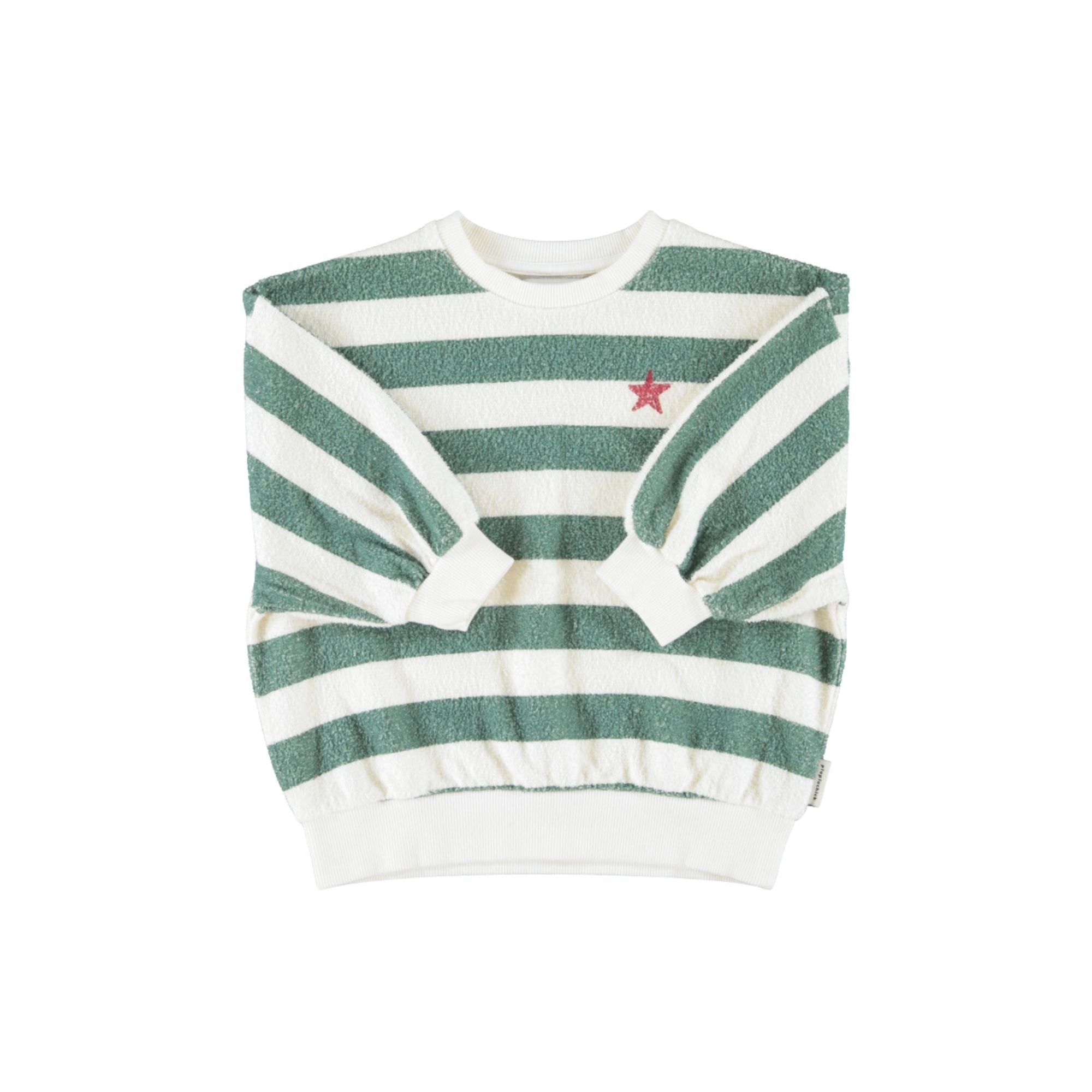 Sweatshirt Set | Ecru & Green Stripes