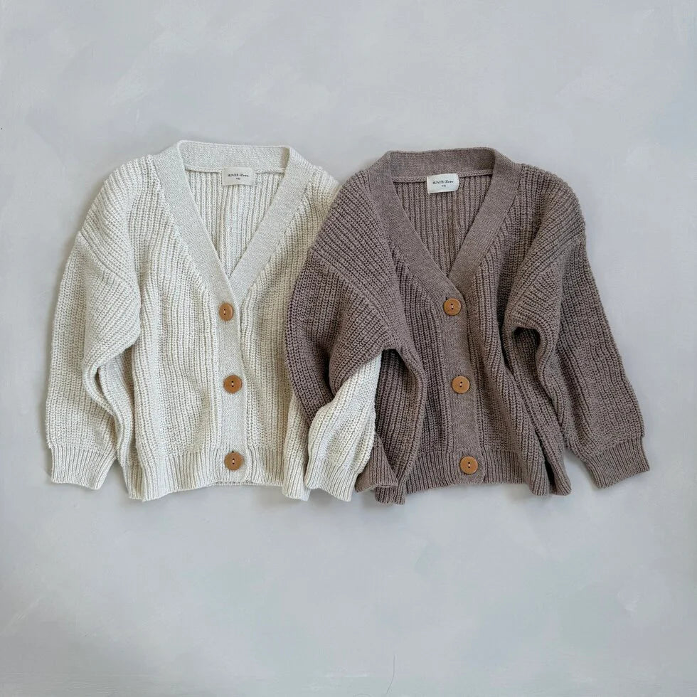 Teddy Cardigan Set | Beige