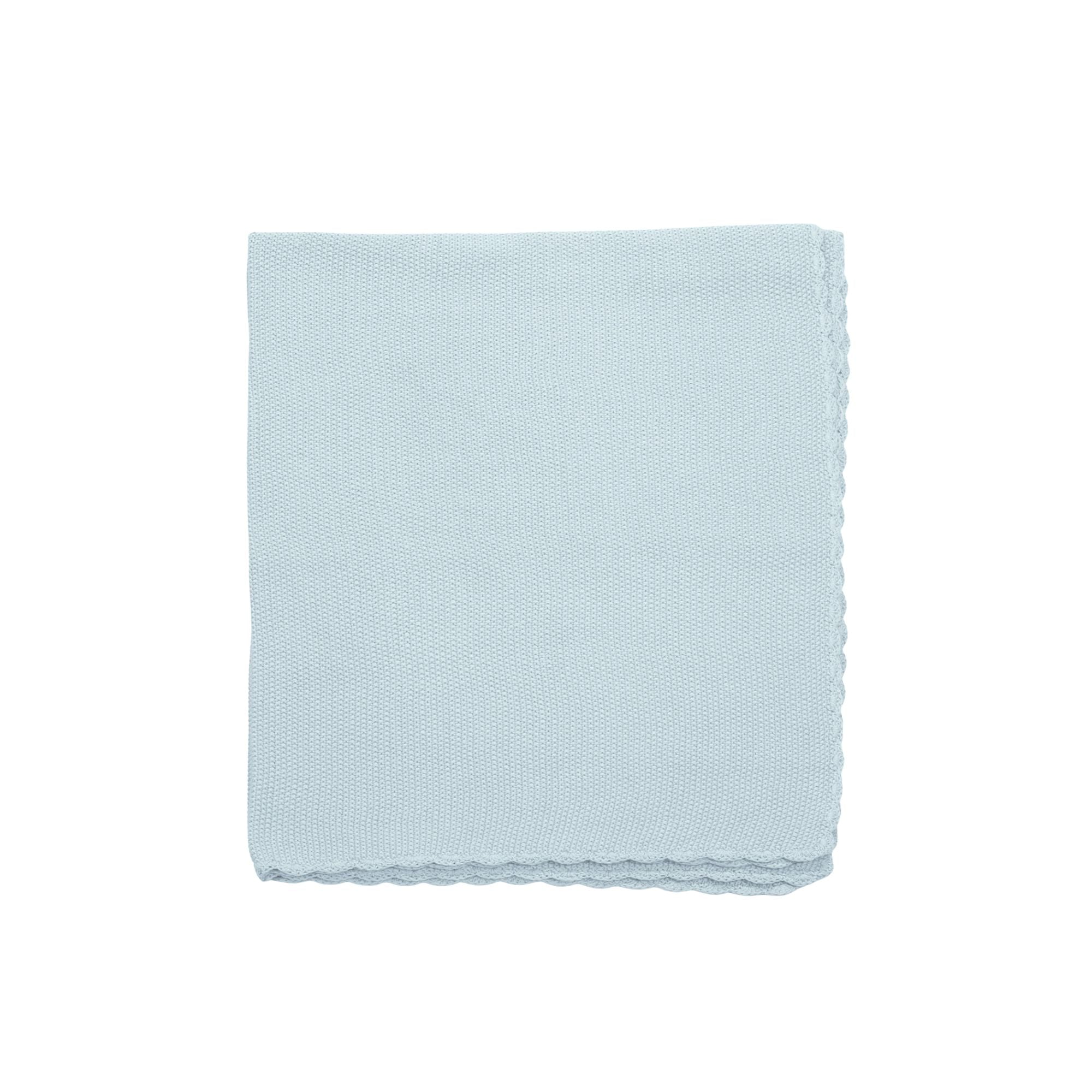 Tricot Baby Blanket | Blue