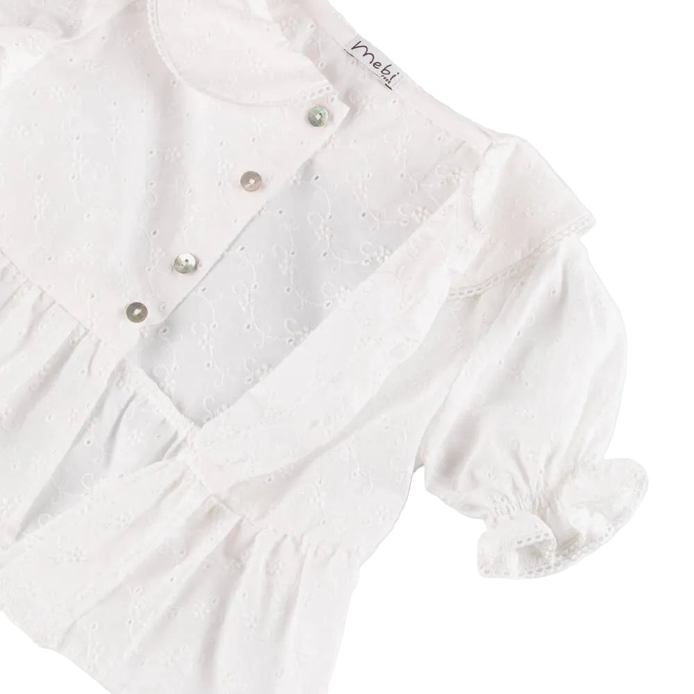 Blouse & Gingham Shorts Set | Red Pomelo