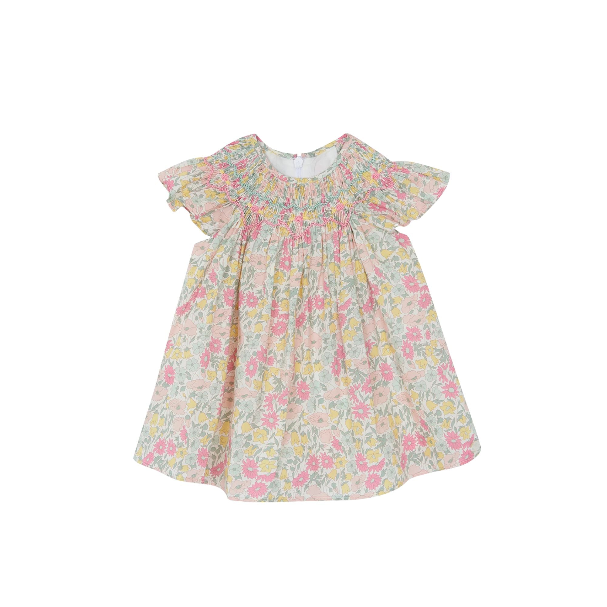 Smocked Printed Dress | Citrus