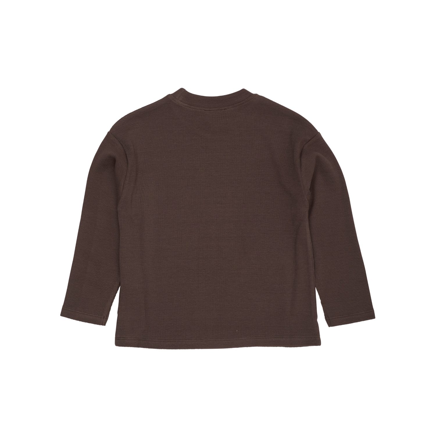 Modal Rib Blouse | Dark Brown