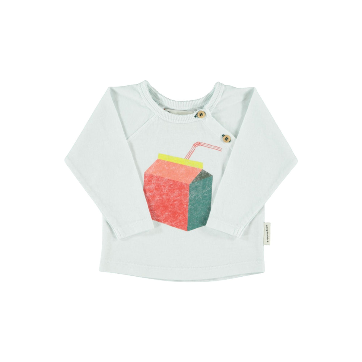 T-shirt | Light grey with Juice Box Print