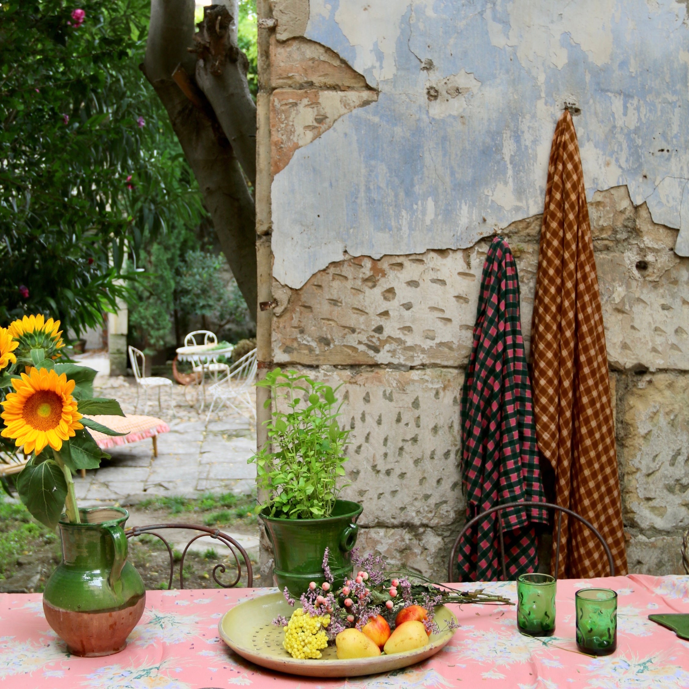 Honeycomb Checked Pareo | Caramel