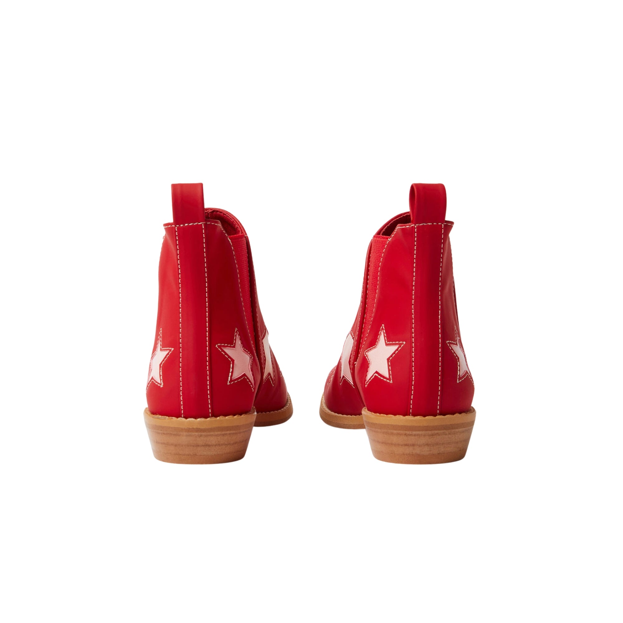 Patch Appliqué Boots | Red