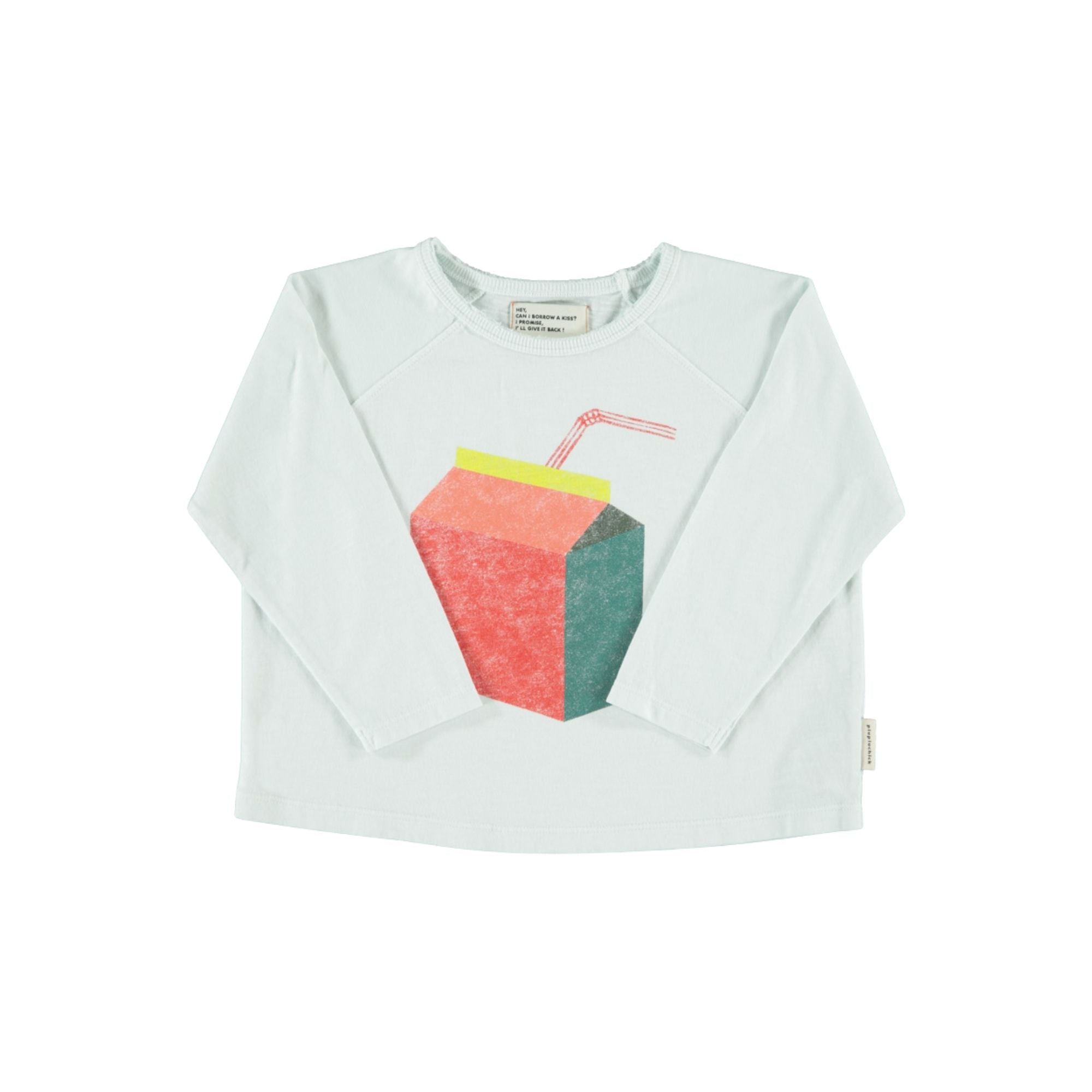 T-shirt | Light grey with Juice Box Print