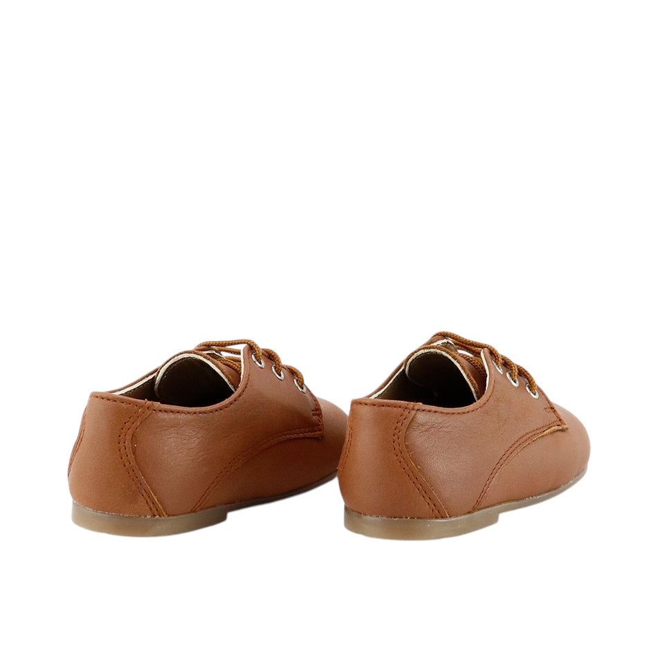 Classic Chestnut Toddler Derby Shoes
