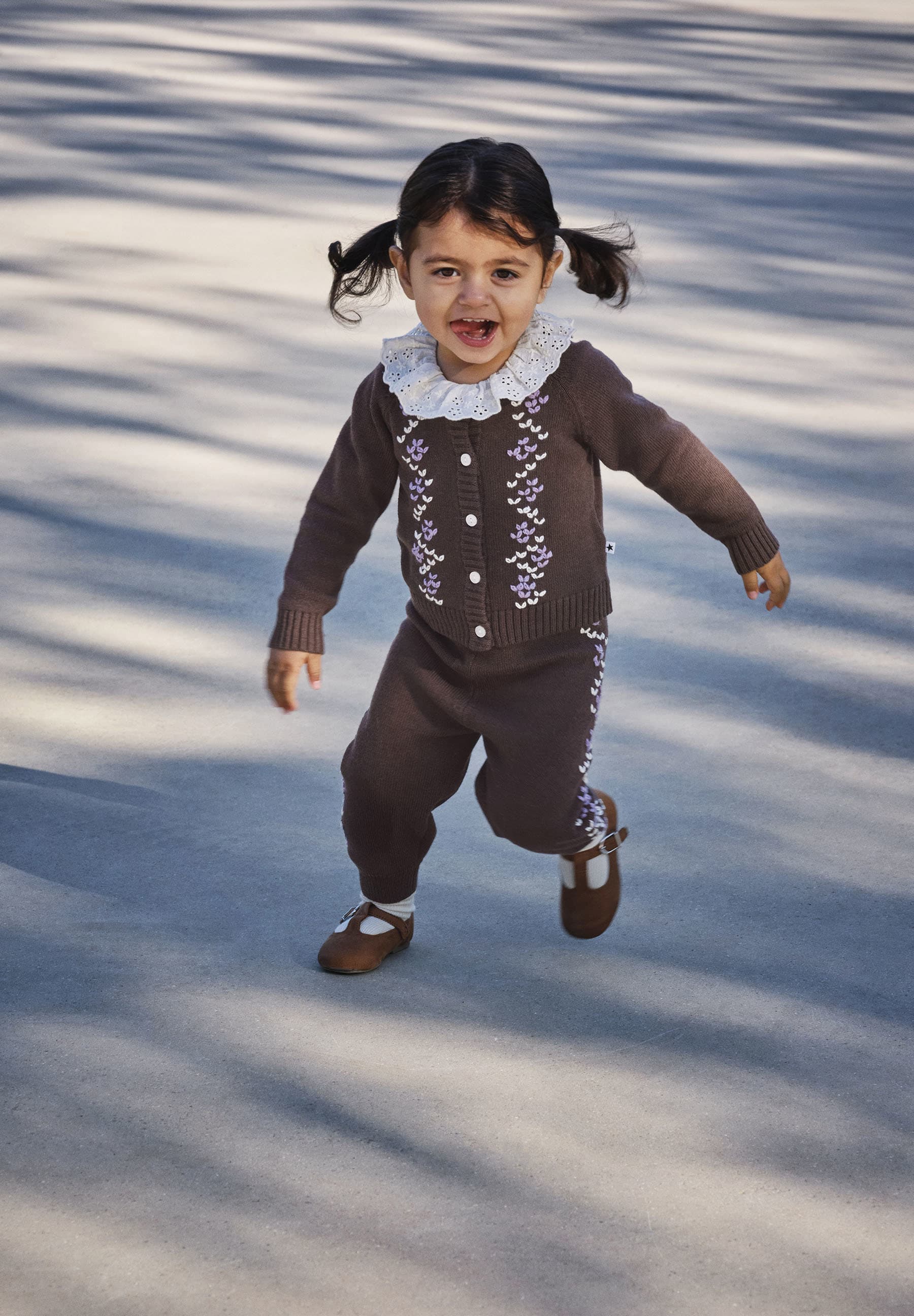 Gillus Cardigan Set | Bark Brown