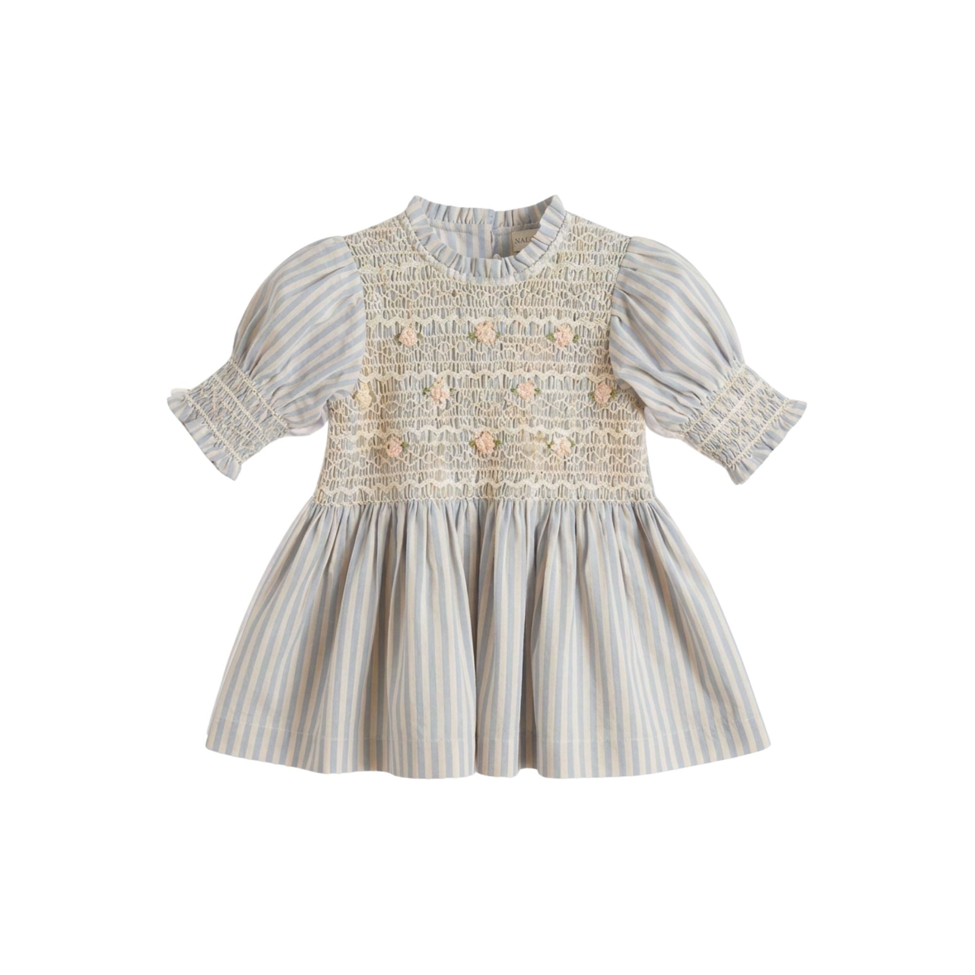 Handsmock Blouse | Blue Transat Stripe