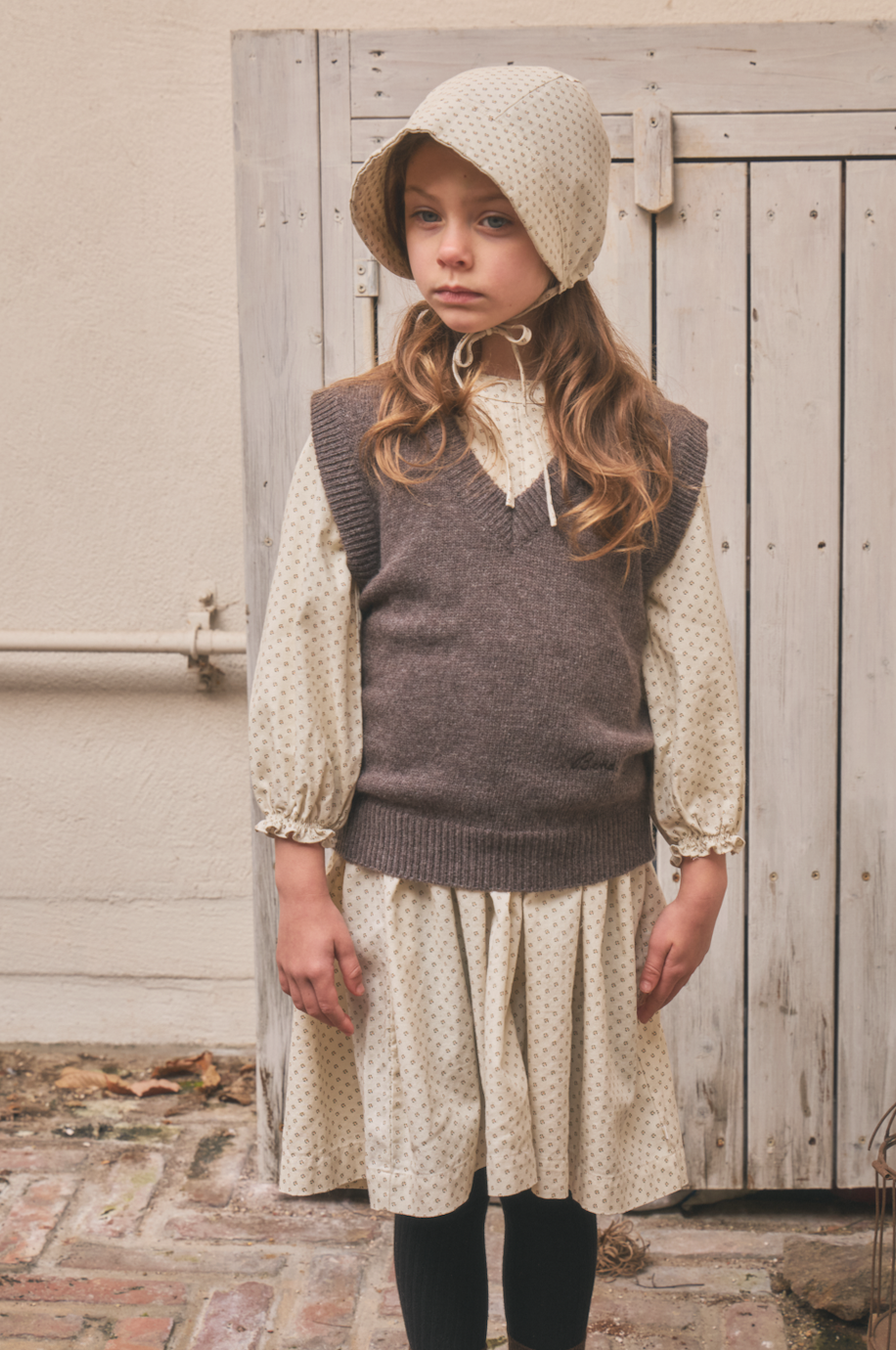 Cuddly Knit Vest | Melange Brown