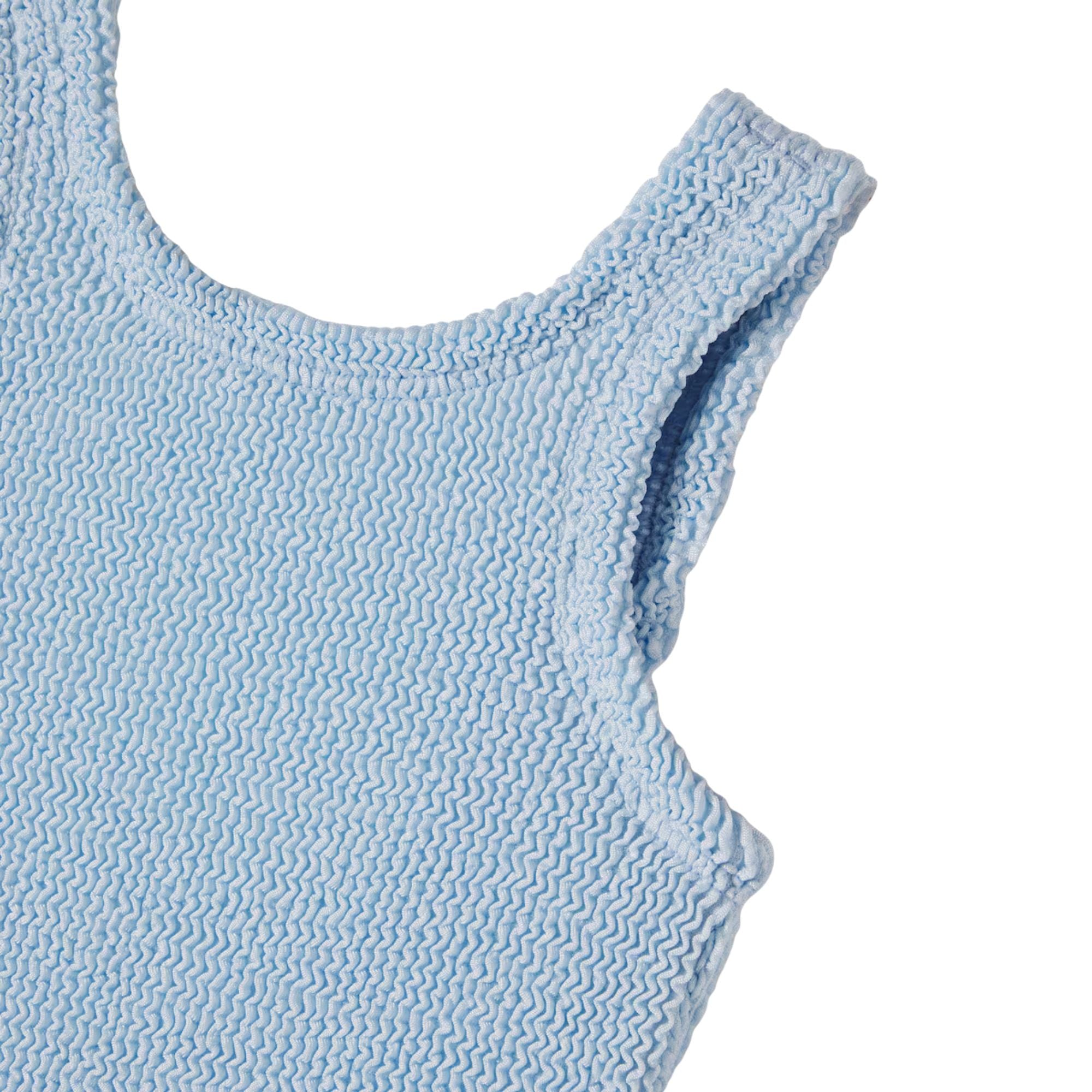 Classic Crinkle Swim | Metallic Ice Blue