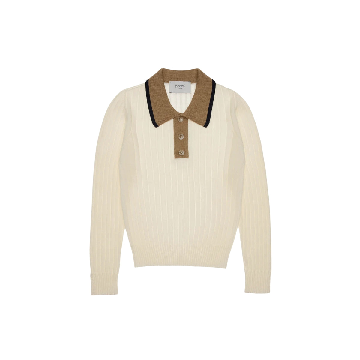 Theo Merino Wool Polo T-Shirt | White